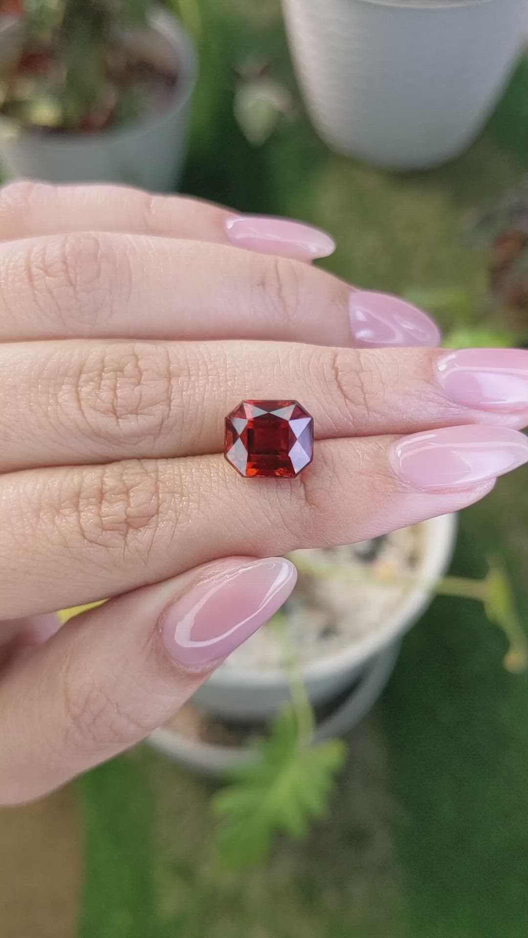 5.89 Ct. Hessonite Garnet from Madagascar Size Video