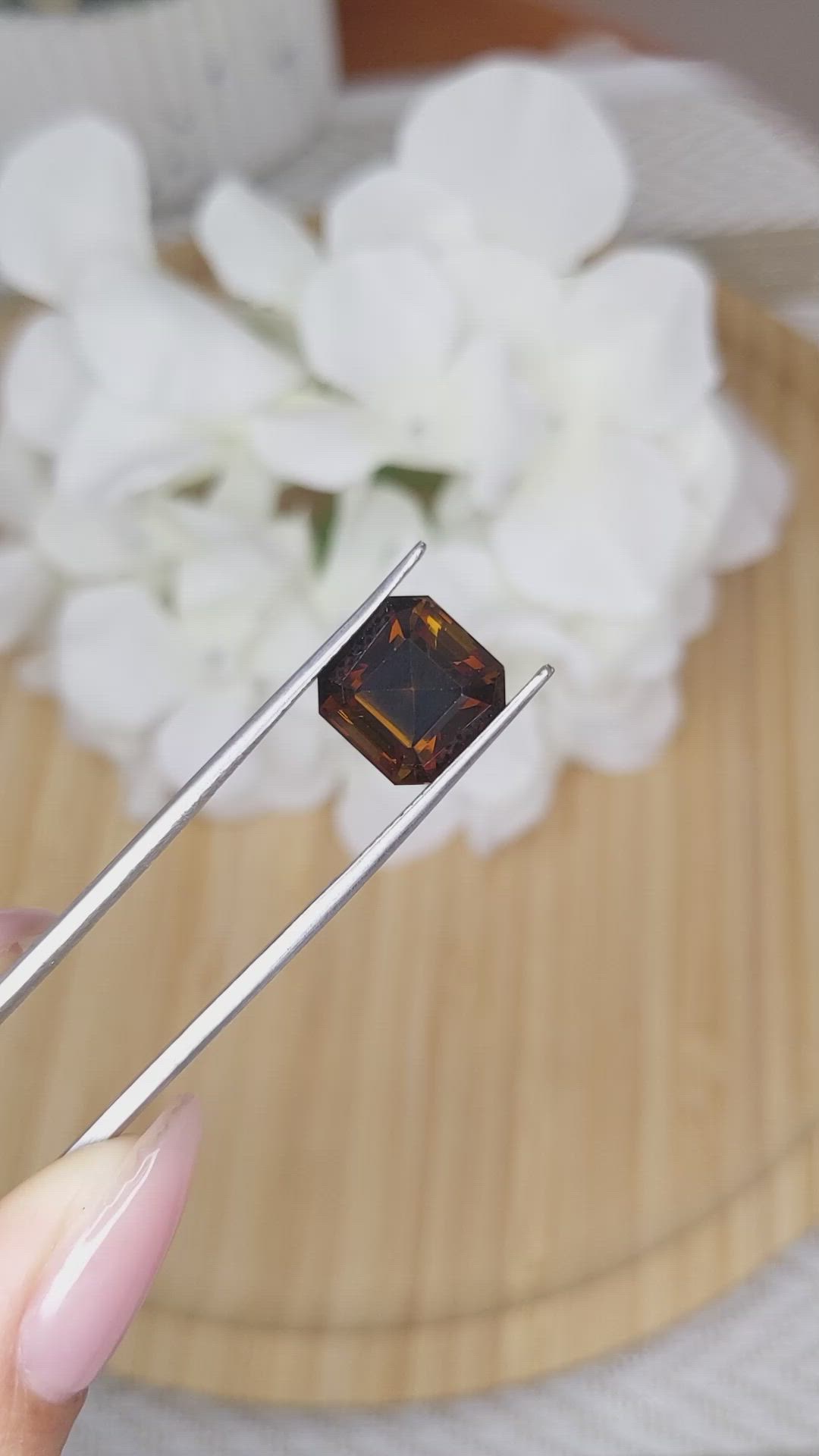 5.95 Ct. Tourmaline from Ceylon (Sri Lanka) Size Video