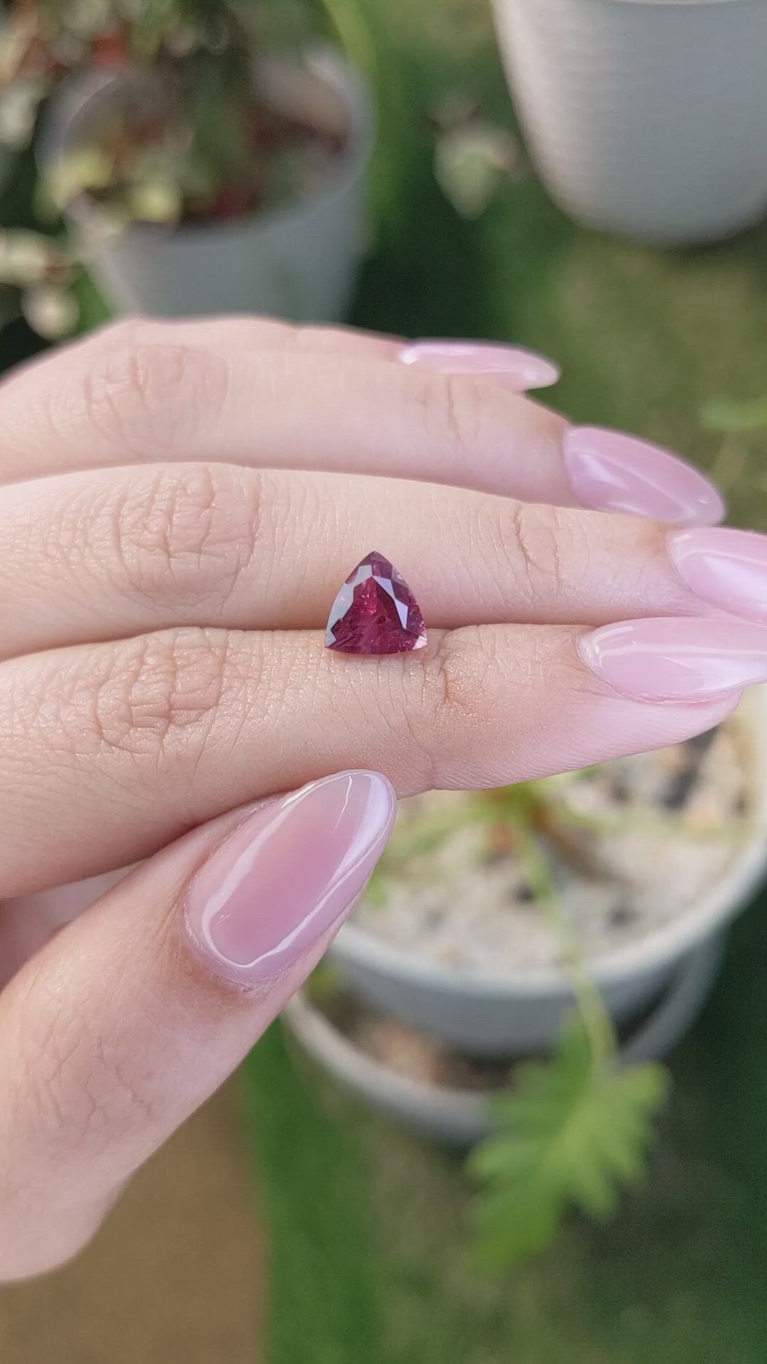 2.13 Ct. Almandine Garnet from Ceylon (Sri Lanka) Size Video