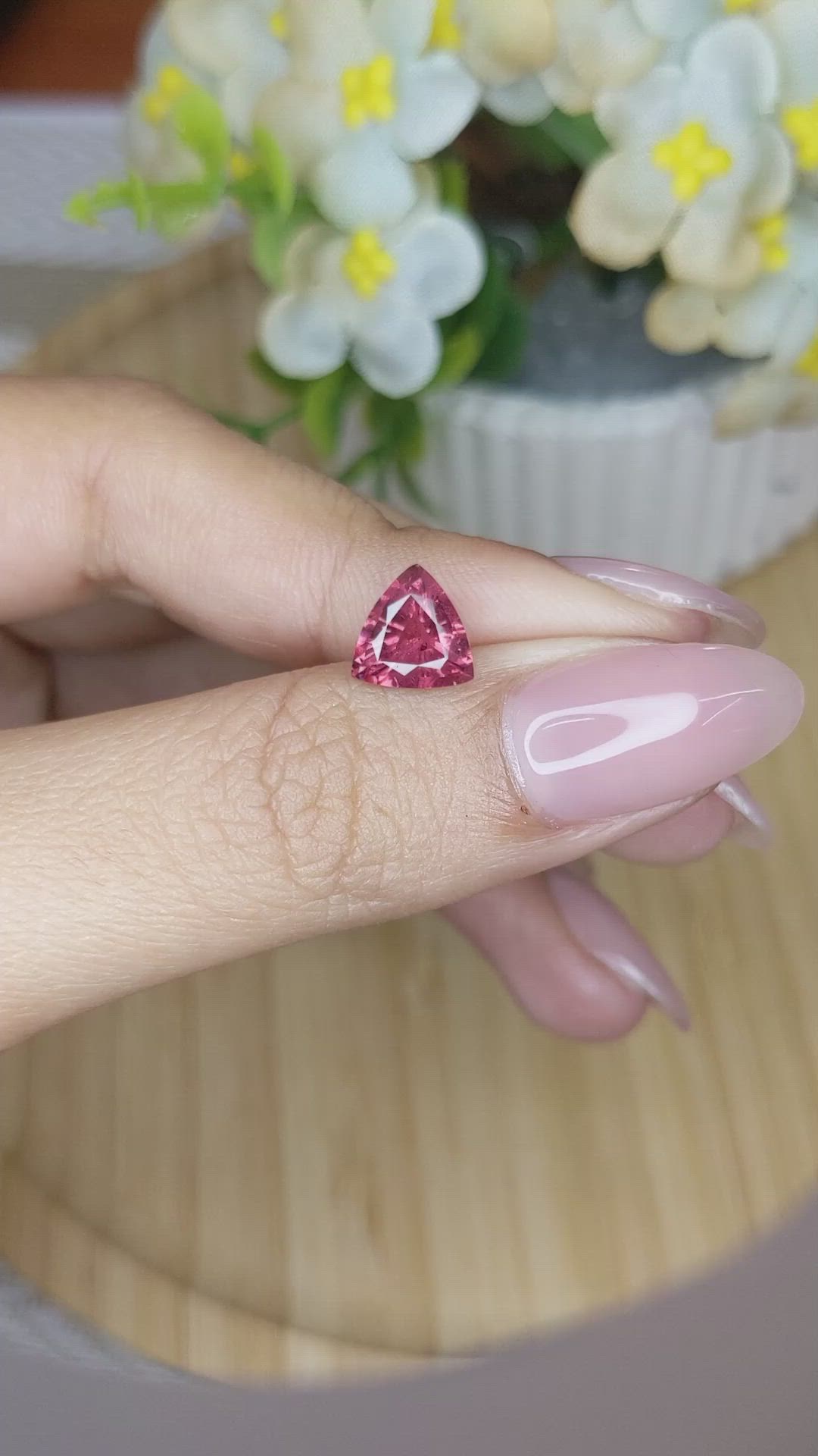 2.13 Ct. Almandine Garnet from Ceylon (Sri Lanka) Size Video