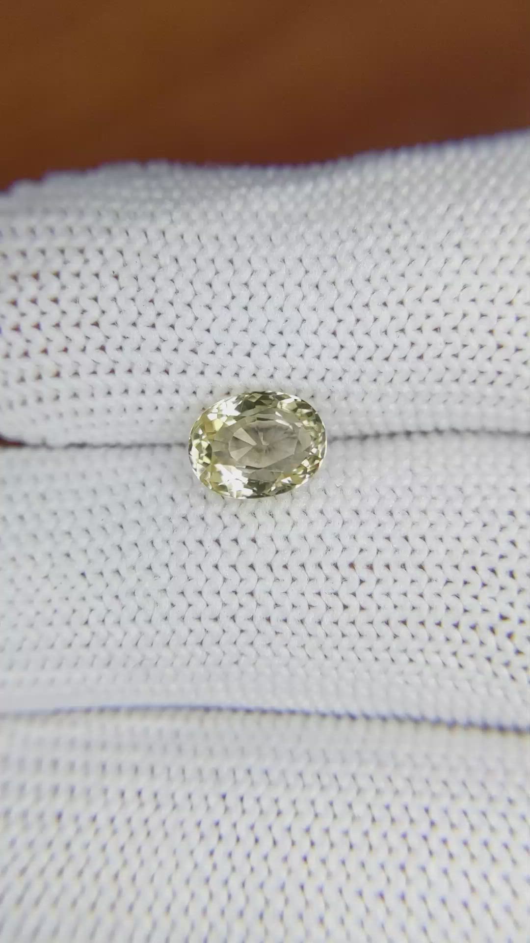 1.42 Ct. Sinhalite from Ceylon (Sri Lanka) Size Video