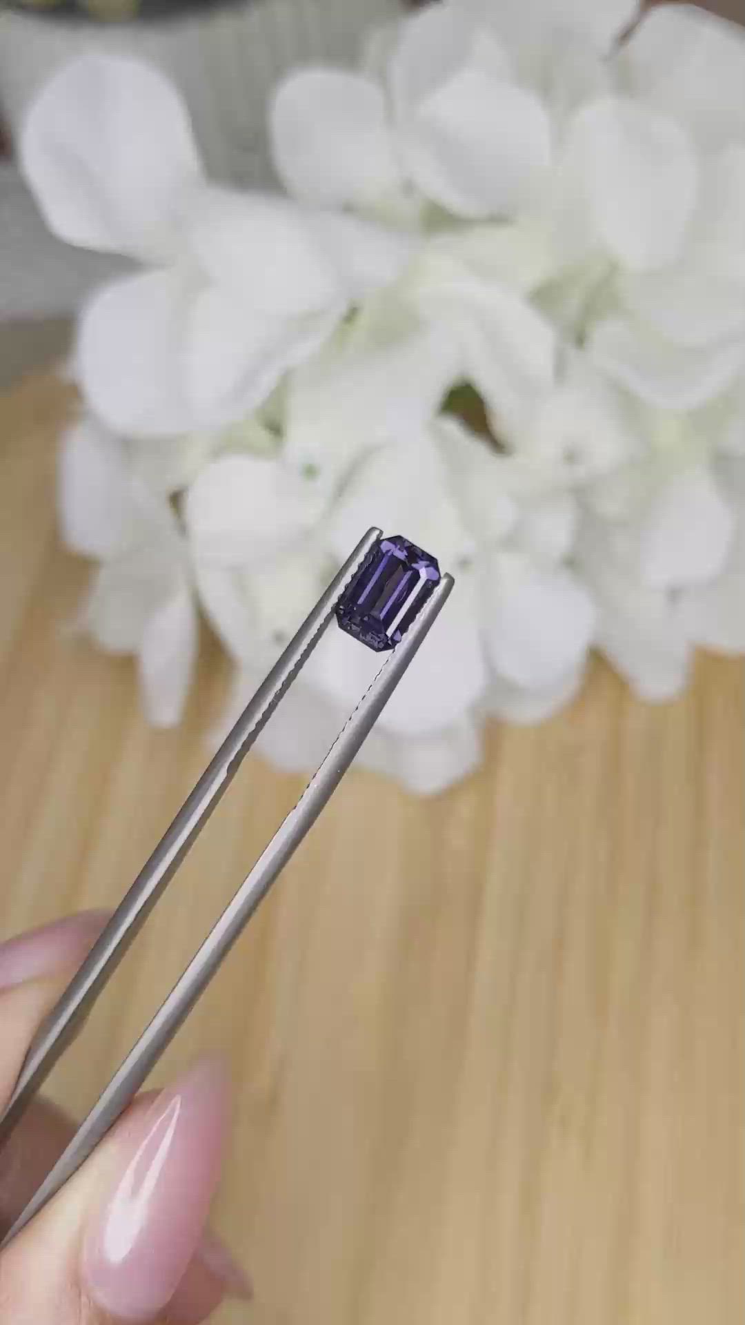 1.55 Ct. Spinel from Ceylon (Sri Lanka) Size Video
