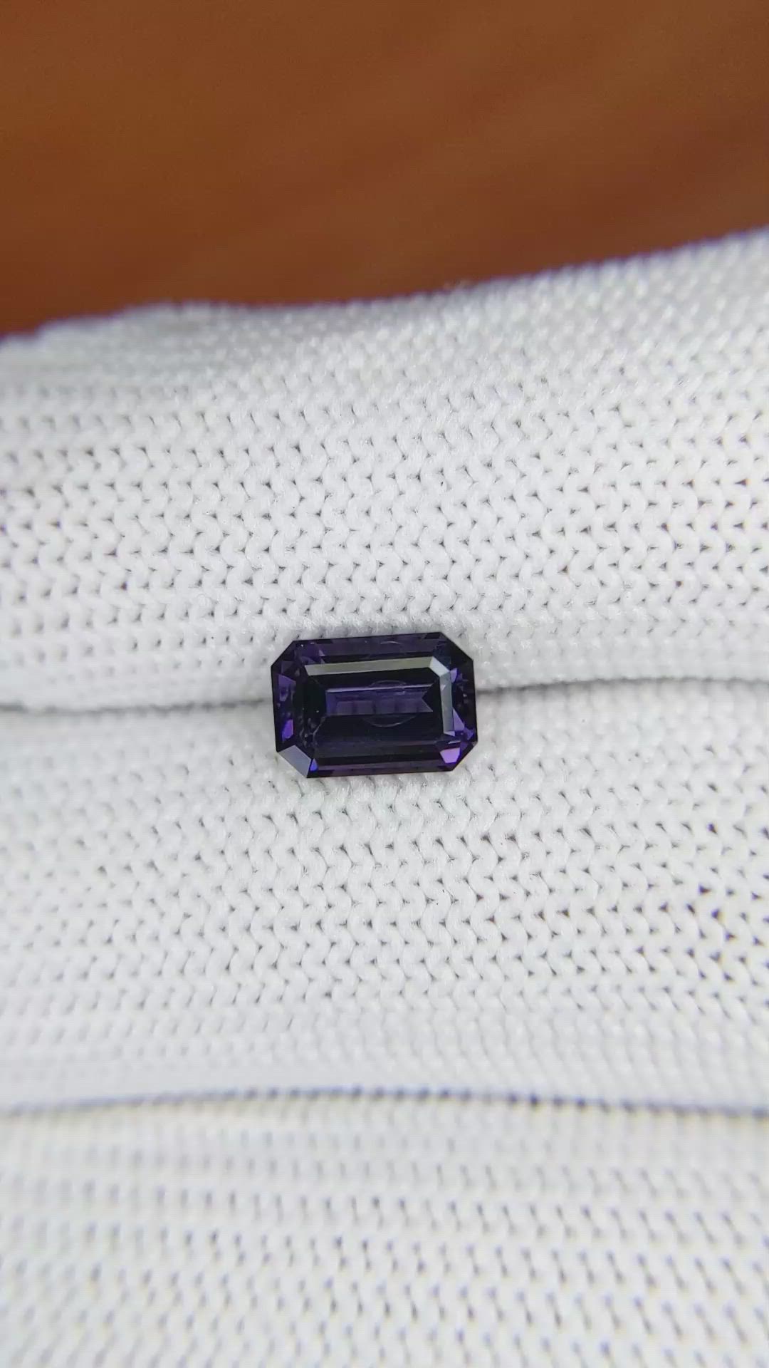 1.55 Ct. Spinel from Ceylon (Sri Lanka) Size Video