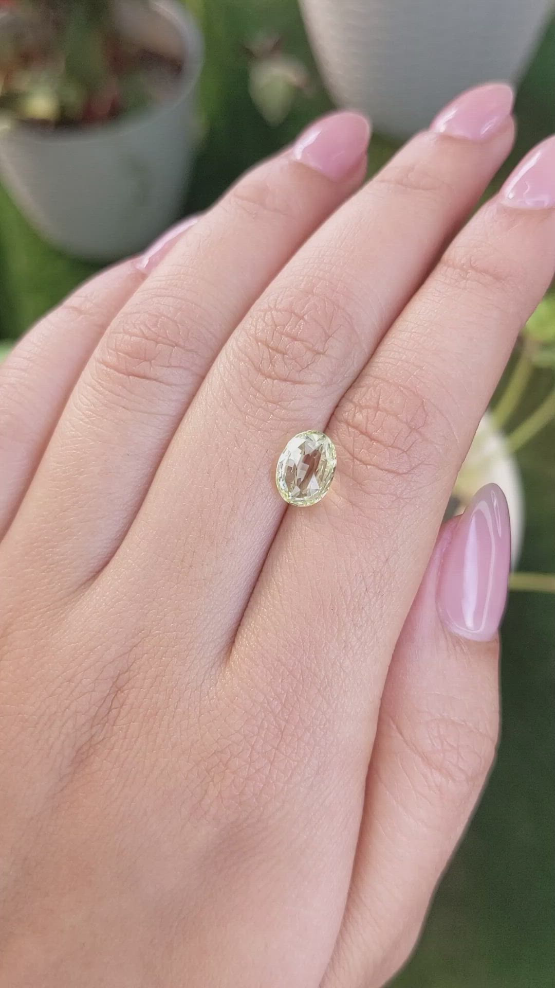 2.76 Ct. Chrysoberyl from Ceylon (Sri Lanka) Size Video