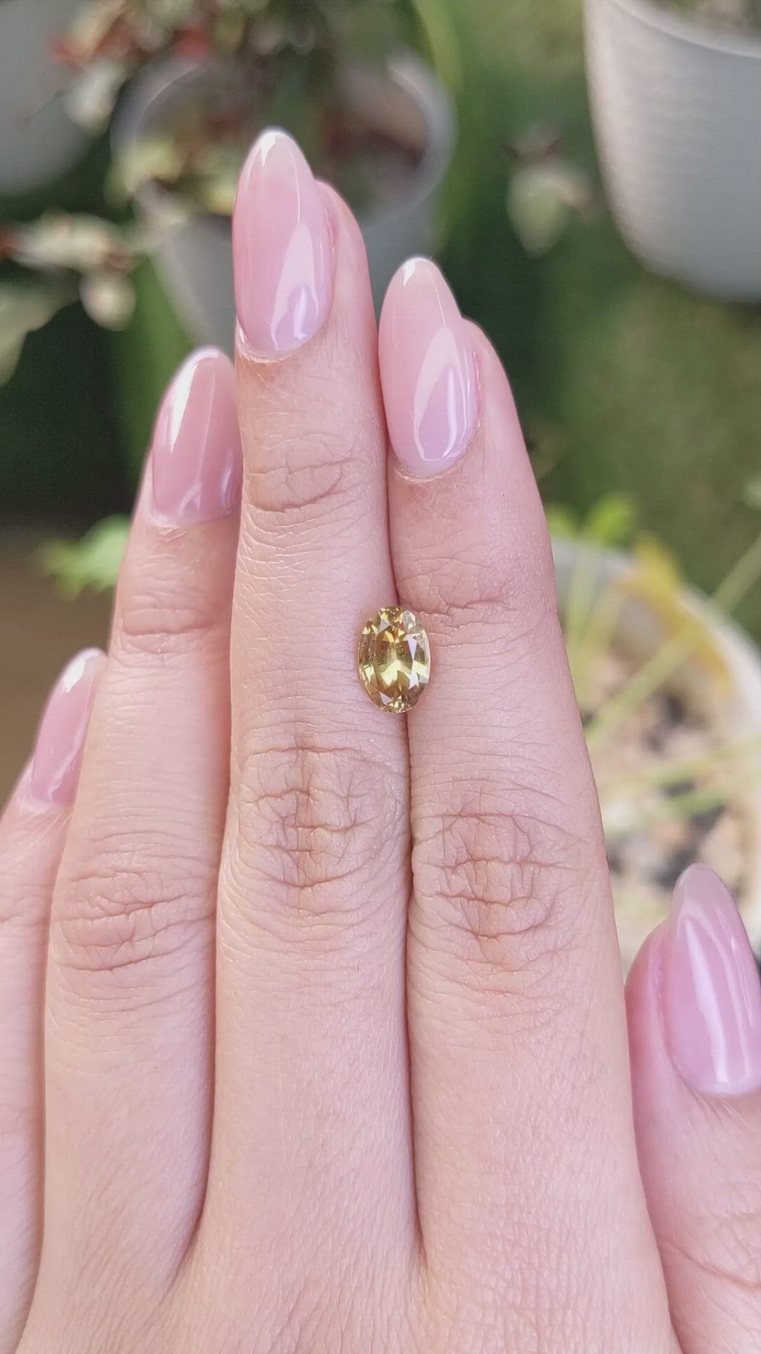 1.72 Ct. Chrysoberyl from Ceylon (Sri Lanka) Size Video