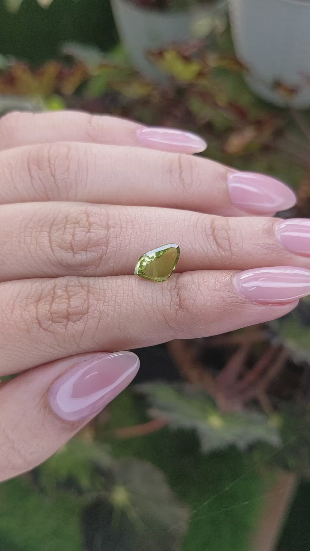 1.56 Ct. Chrysoberyl from Ceylon (Sri Lanka) Size Video