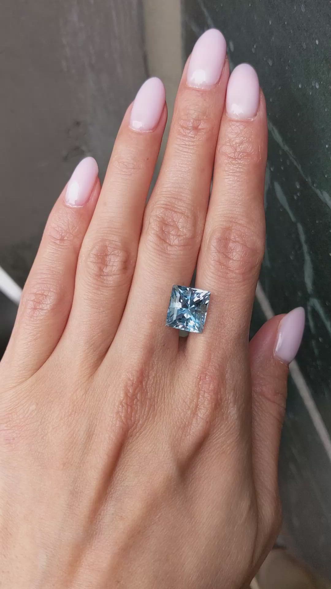 6.06 Ct. Aquamarine from Mozambique Size Video