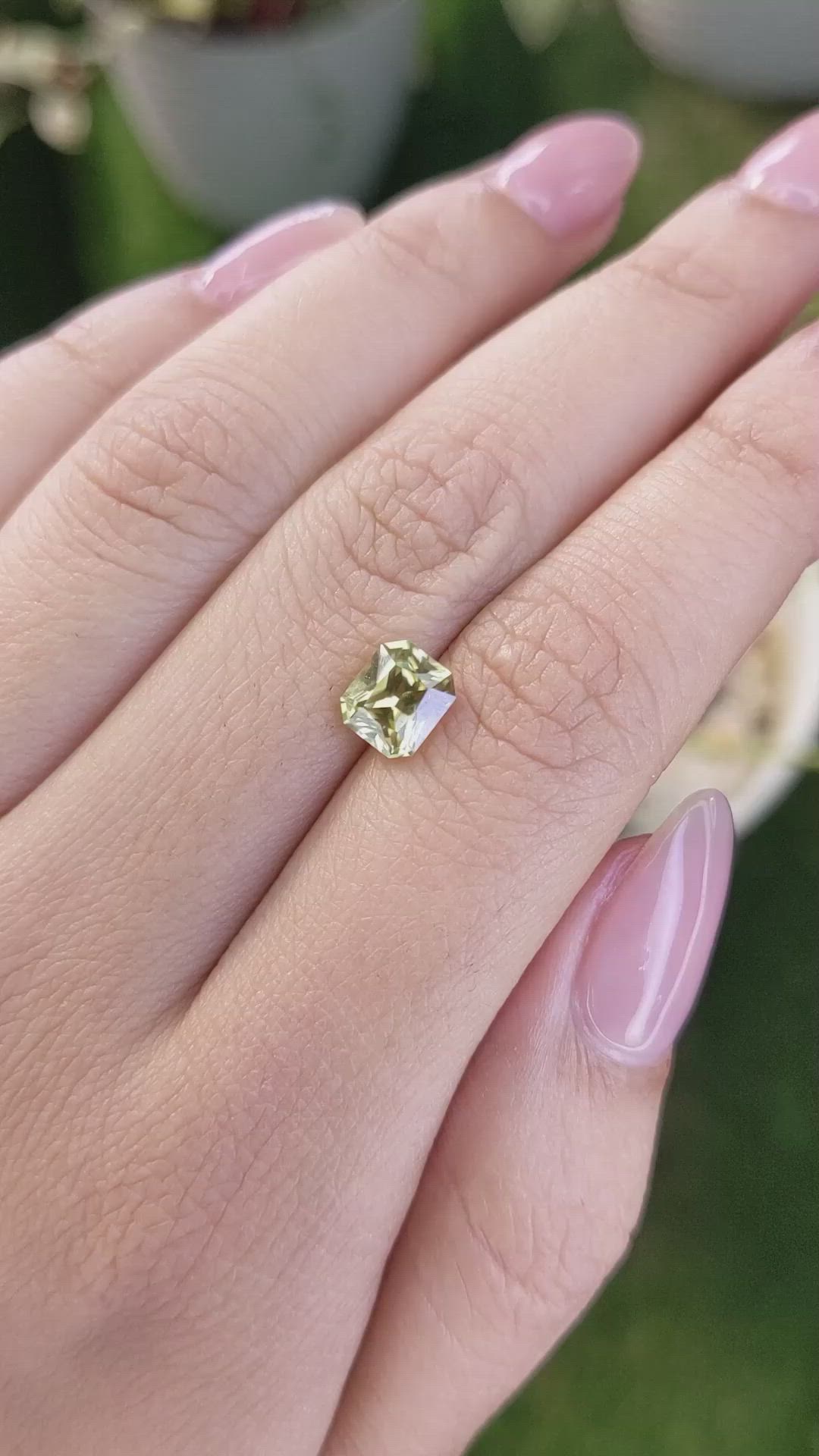 1.90 Ct. Zircon from Ceylon (Sri Lanka) Size Video