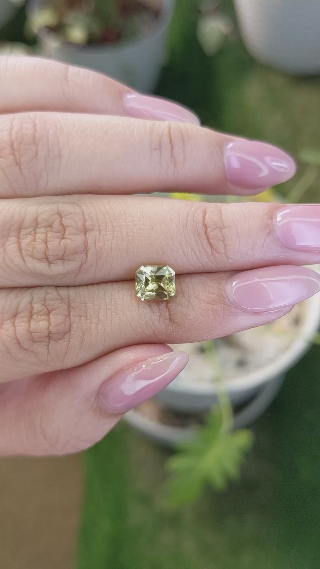 1.90 Ct. Zircon from Ceylon (Sri Lanka) Size Video