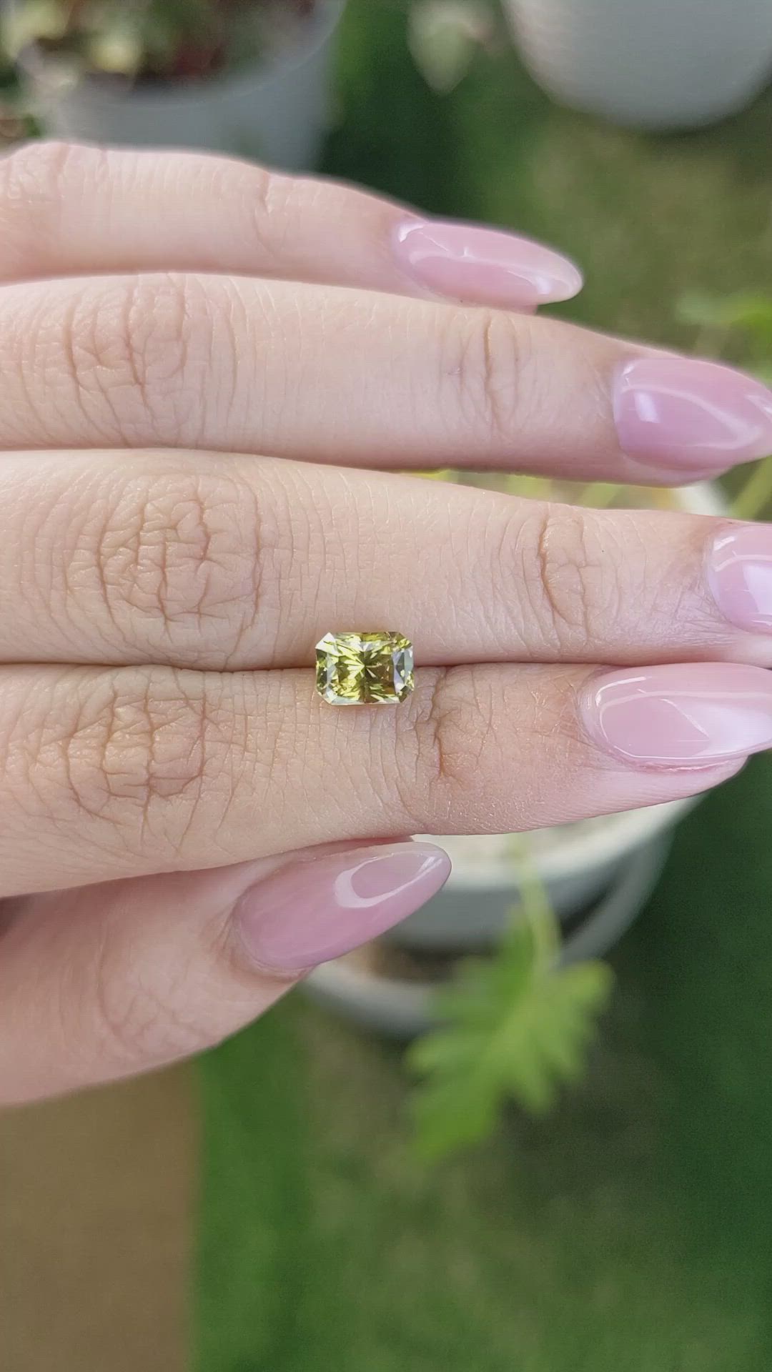 1.54 Ct. Chrysoberyl from Ceylon (Sri Lanka) Size Video