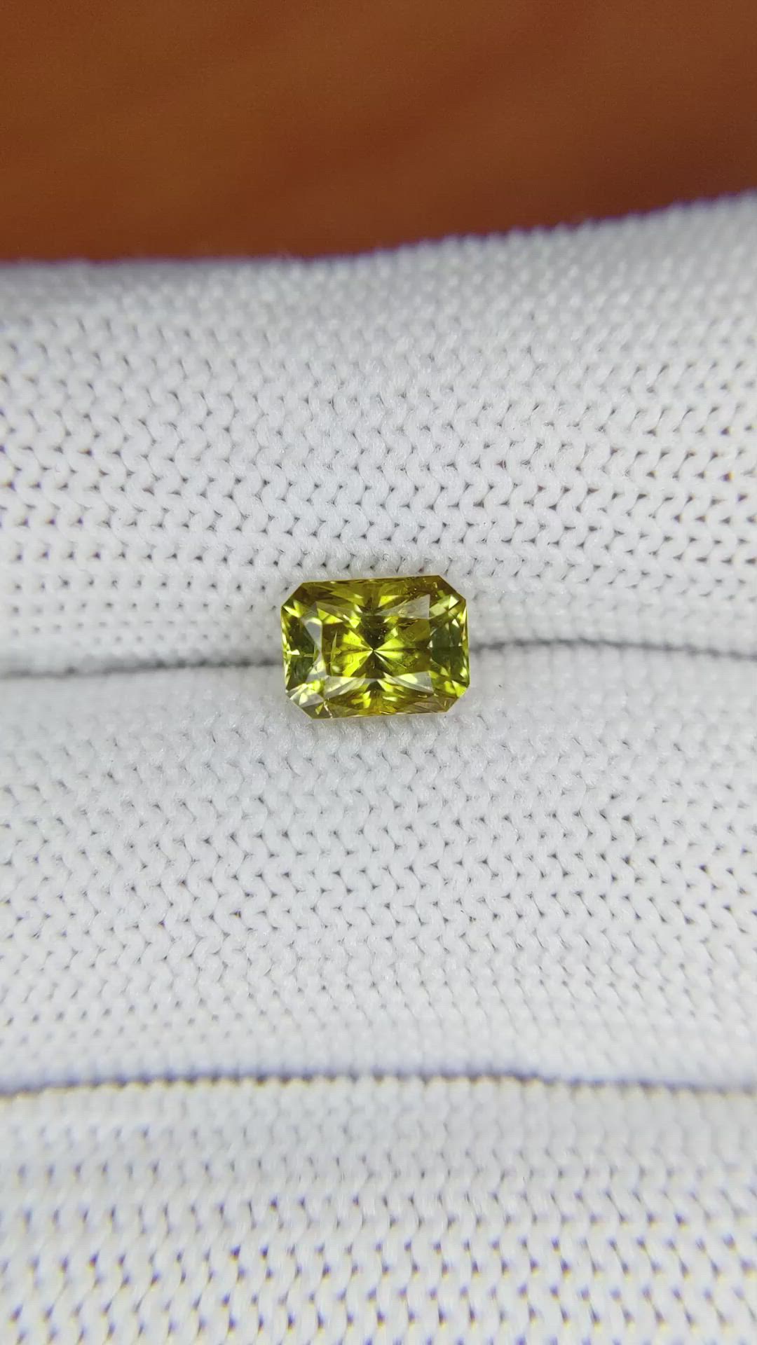 1.54 Ct. Chrysoberyl from Ceylon (Sri Lanka) Size Video