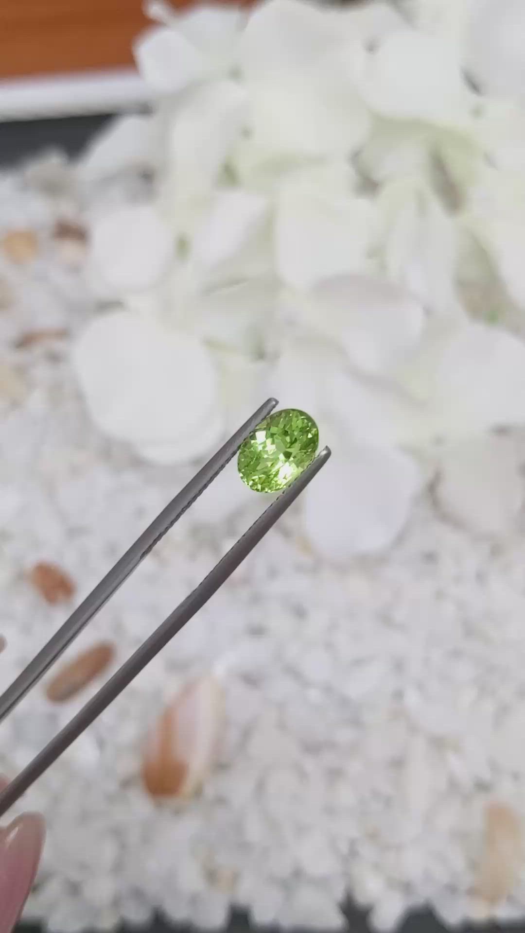 2.15 Ct. Peridot from Ceylon (Sri Lanka) Size Video