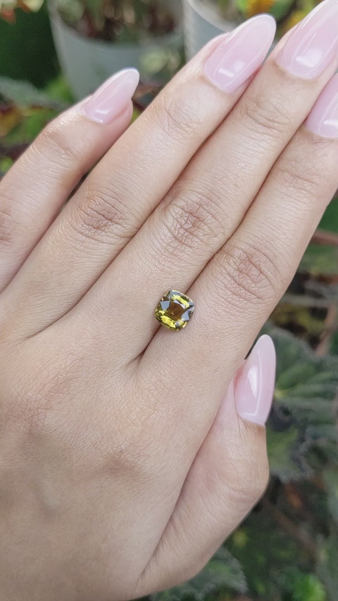 1.73 Ct. Chrysoberyl from Ceylon (Sri Lanka) Size Video