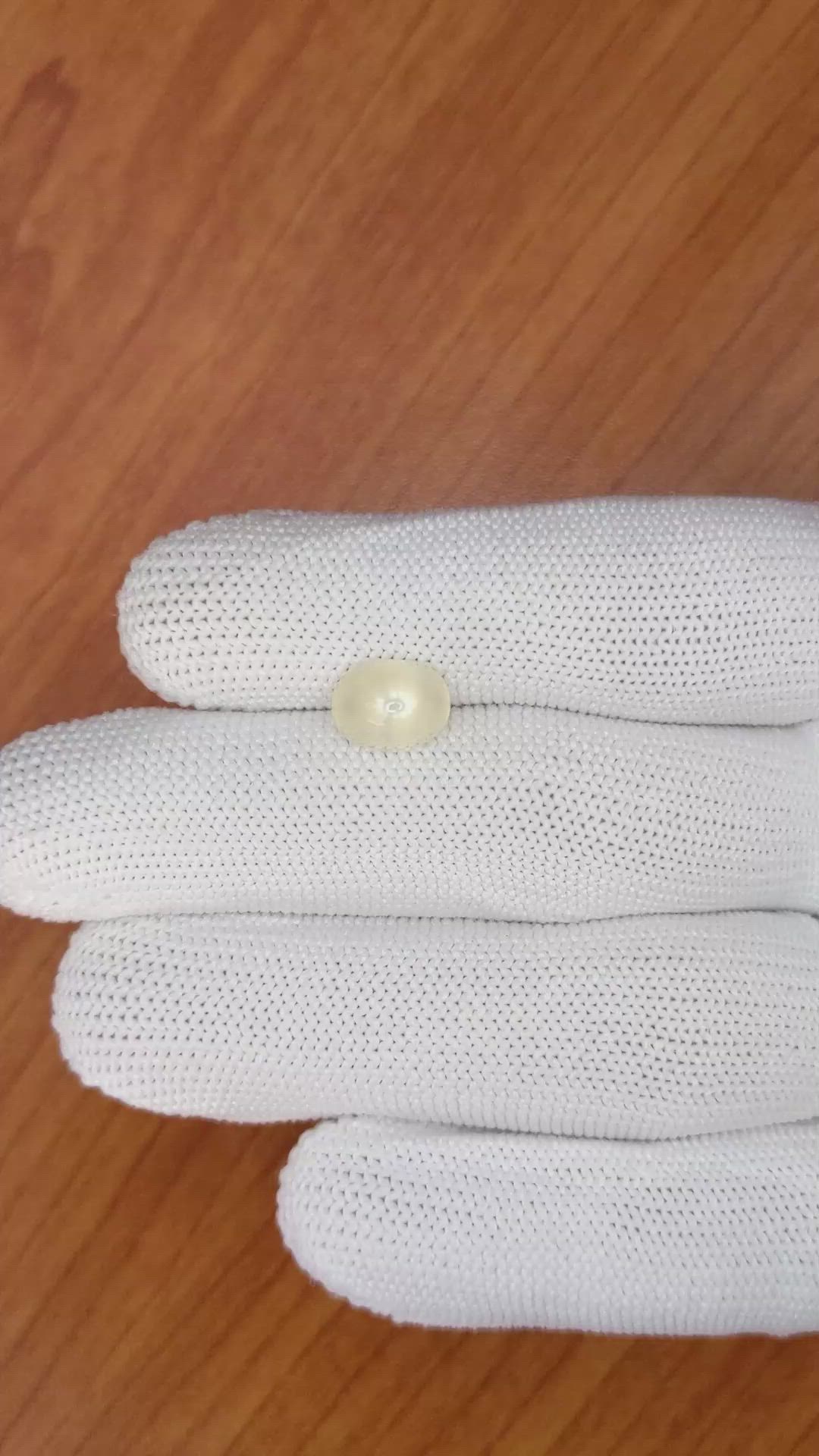 2.73 Ct. Cabochon Moonstone from Ceylon (Sri Lanka) Size Video