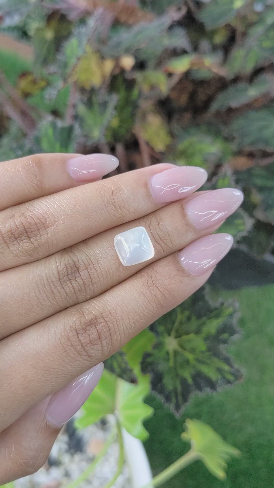 4.23 Ct. Cabochon Moonstone from Ceylon (Sri Lanka) Size Video