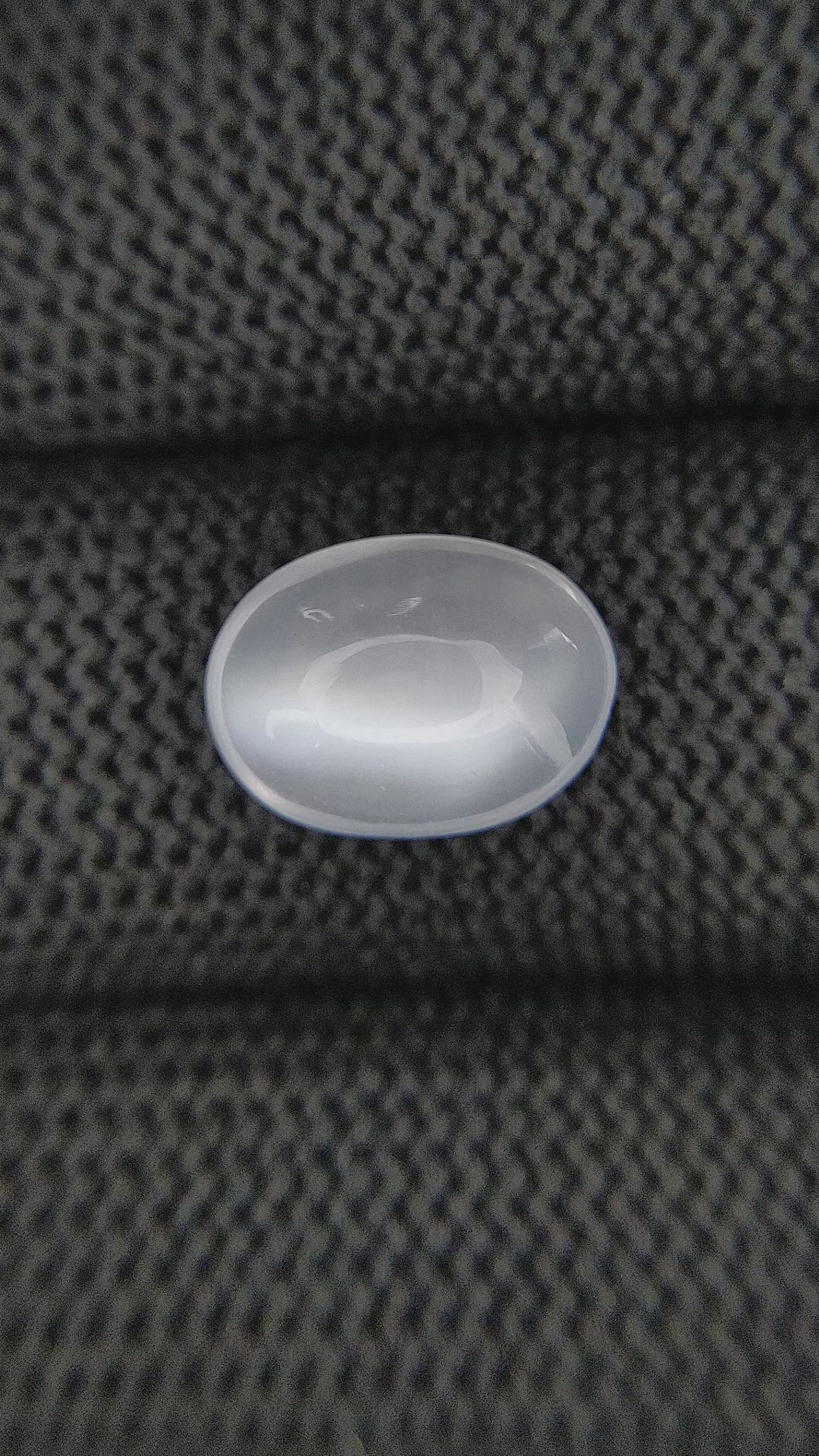 3.76 Ct. White Cabochon Moonstone from Ceylon (Sri Lanka) Size Video