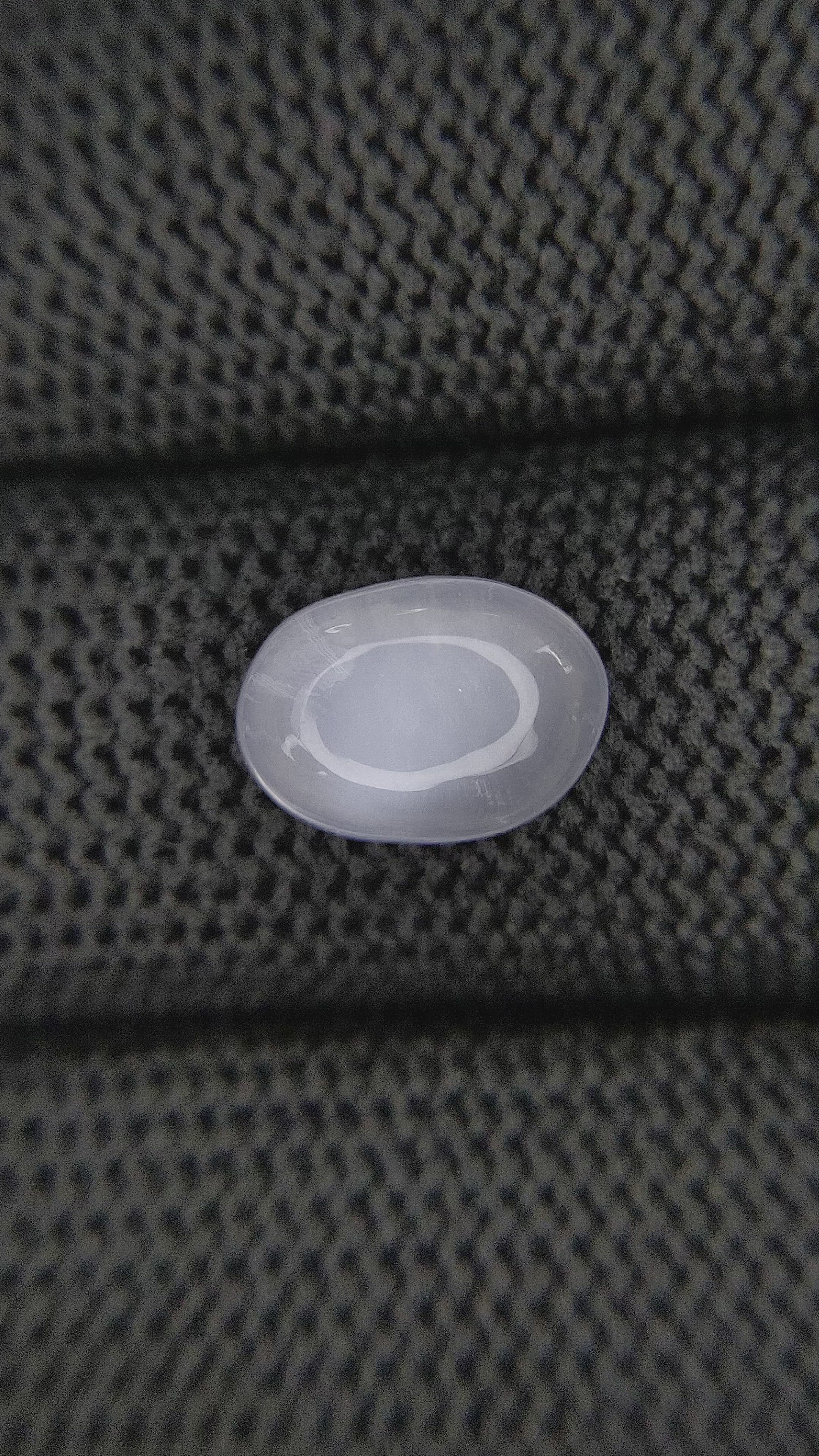 2.82 Ct. White Cabochon Moonstone from Ceylon (Sri Lanka) Size Video