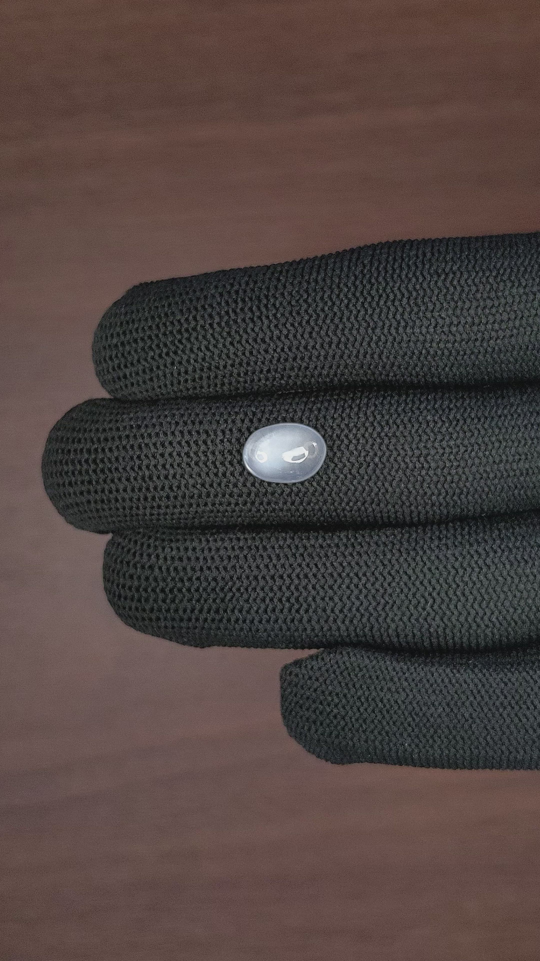 2.82 Ct. White Cabochon Moonstone from Ceylon (Sri Lanka) Size Video