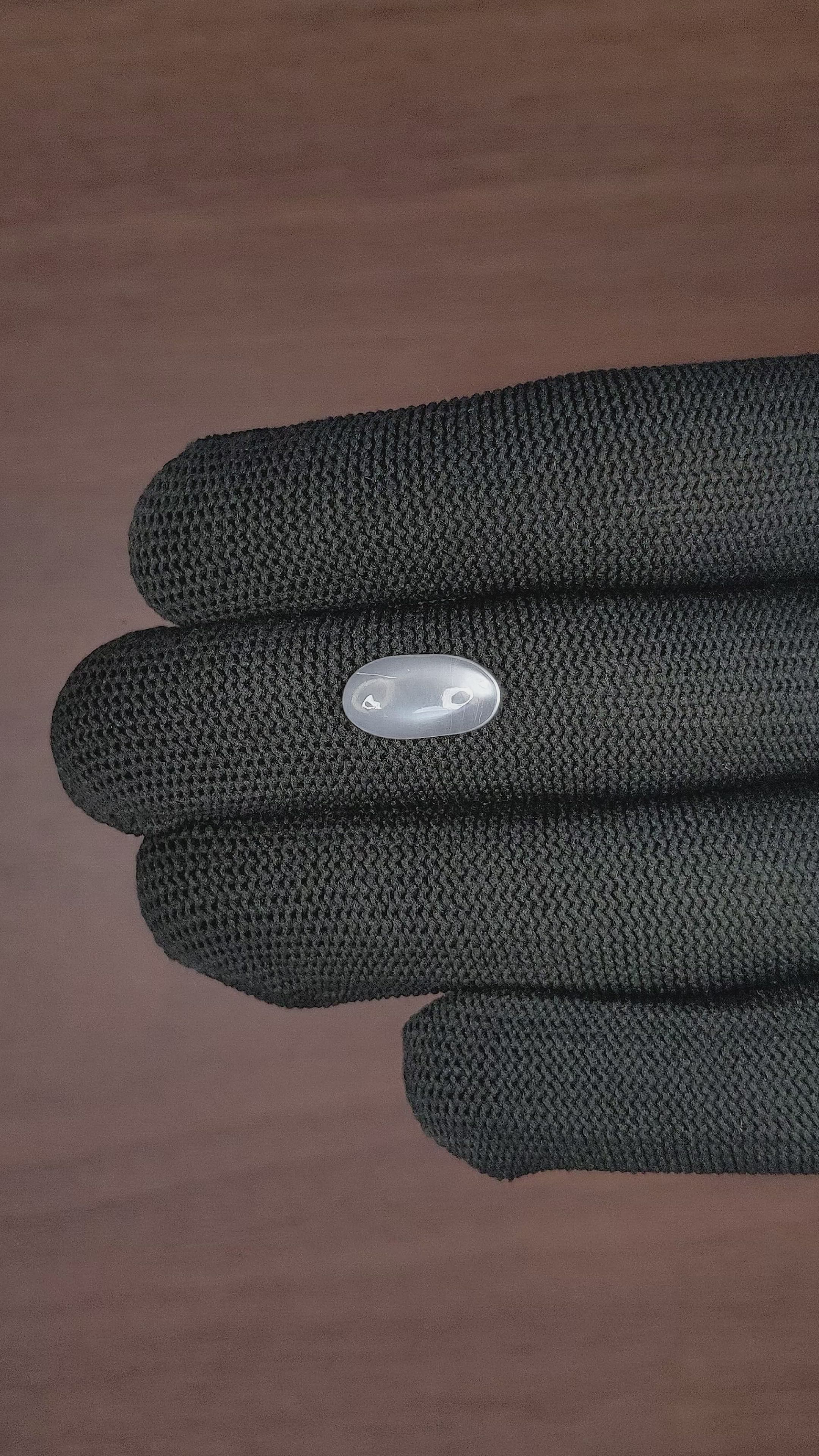 3.72 Ct. White Cabochon Moonstone from Ceylon (Sri Lanka) Size Video