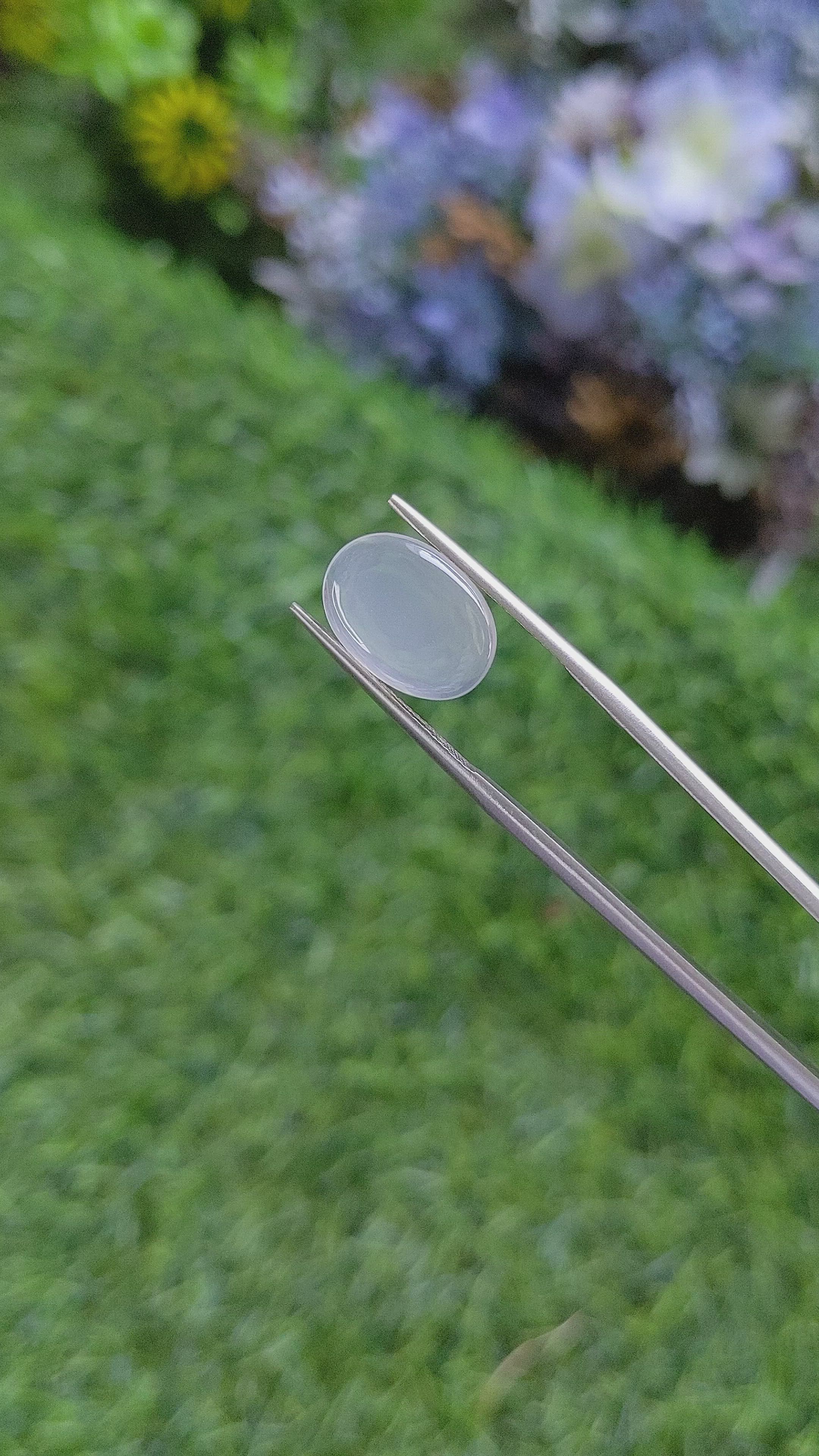 3.39 Ct. Cabochon Moonstone from Ceylon (Sri Lanka) Size Video