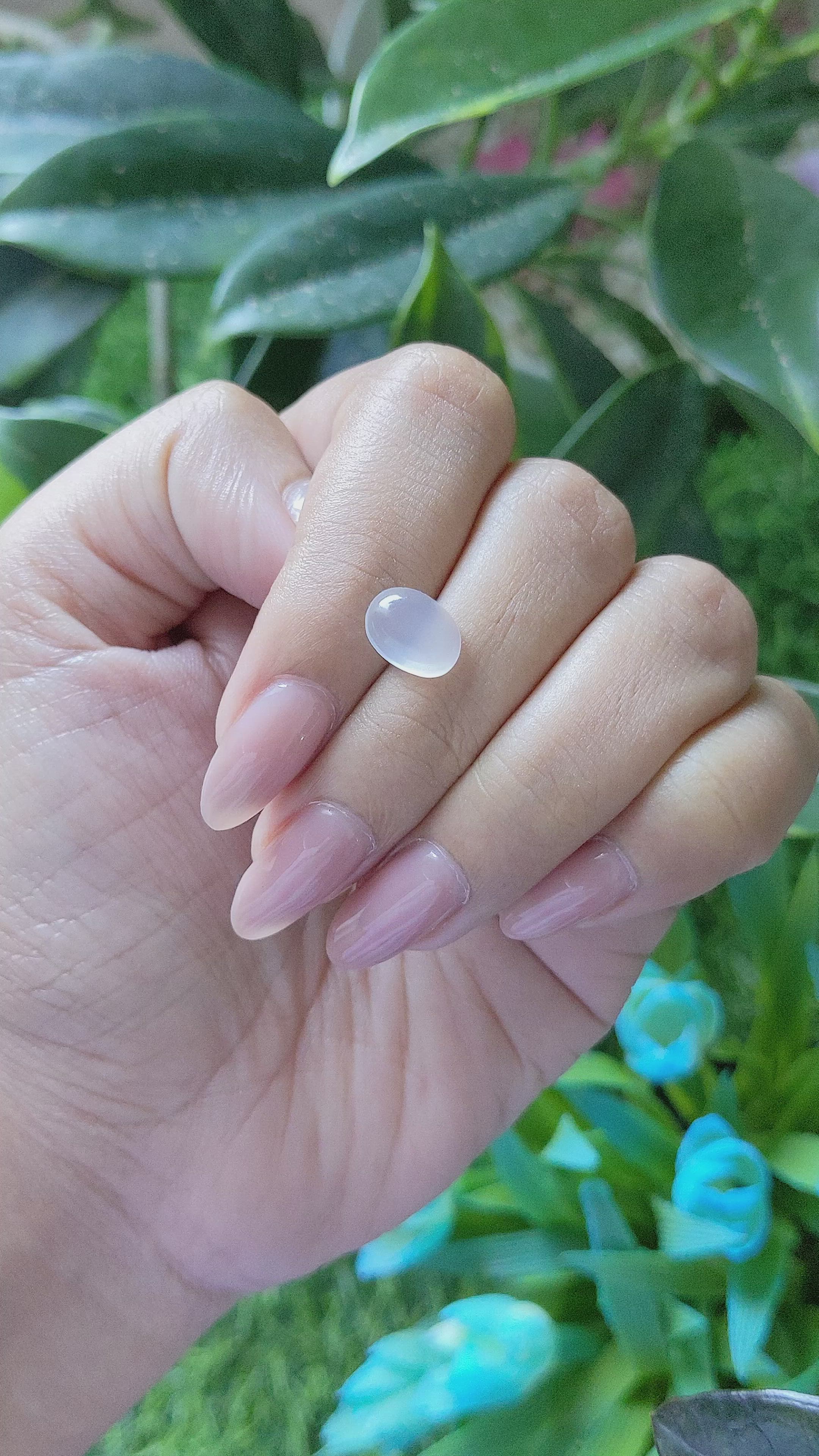 1.87 Ct. Cabochon Moonstone from Ceylon (Sri Lanka) Size Video