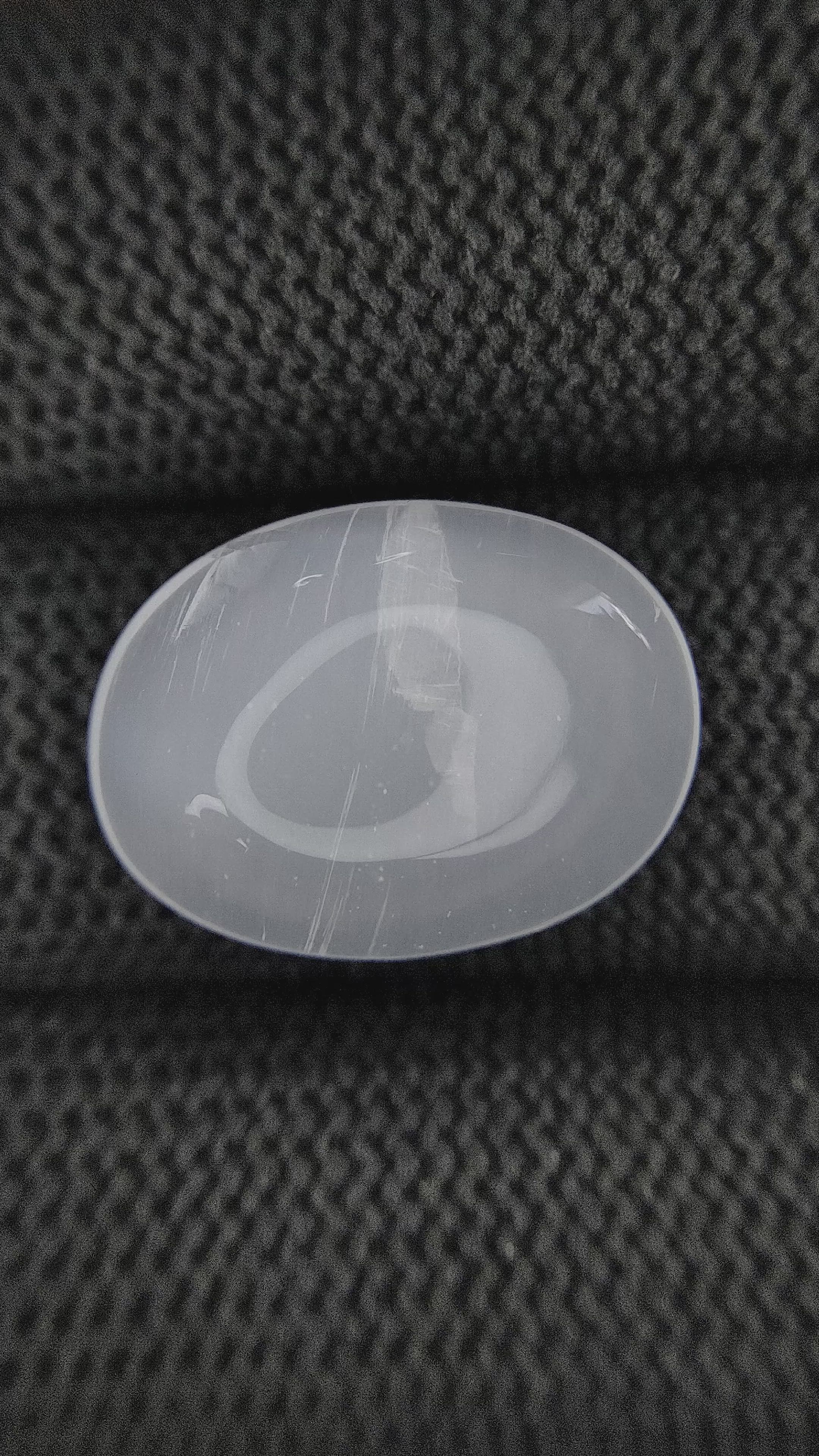 12.09 Ct. White Cabochon Moonstone from Ceylon (Sri Lanka) Size Video