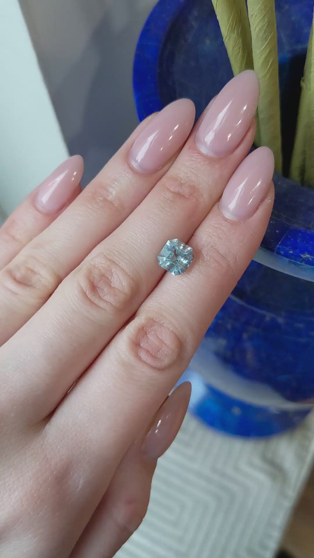 2.51 Ct. Aquamarine from Mozambique Size Video