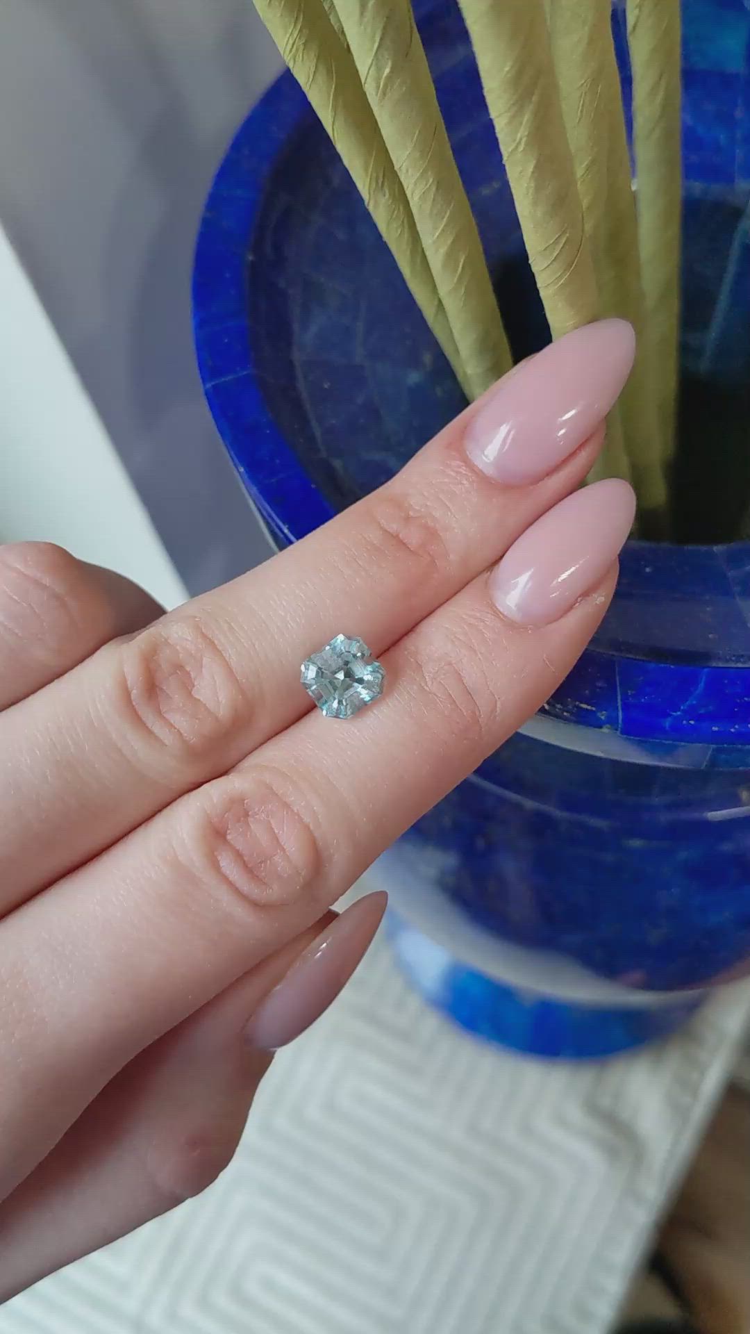 2.51 Ct. Aquamarine from Mozambique Size Video