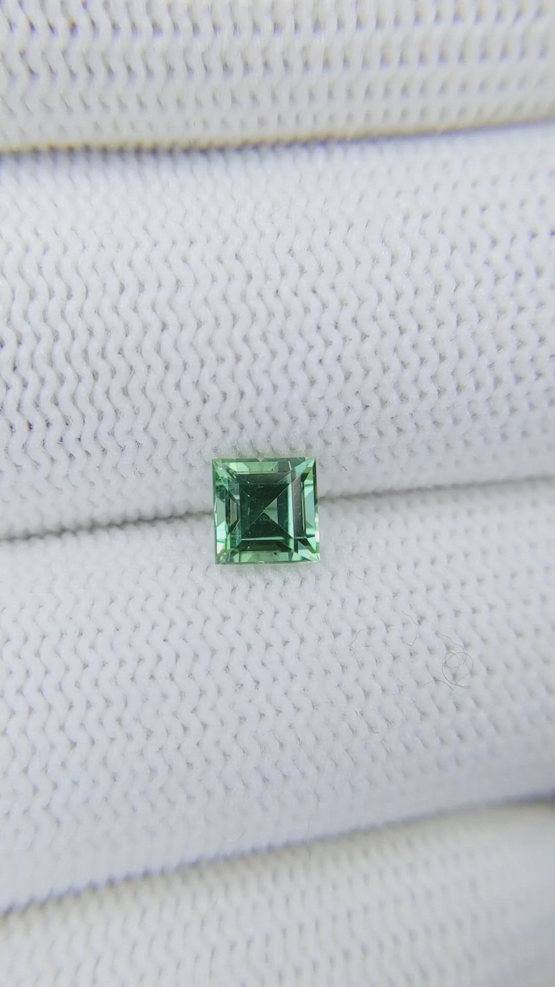 0.81 Ct. Green Tourmaline from Afghanistan Size Video