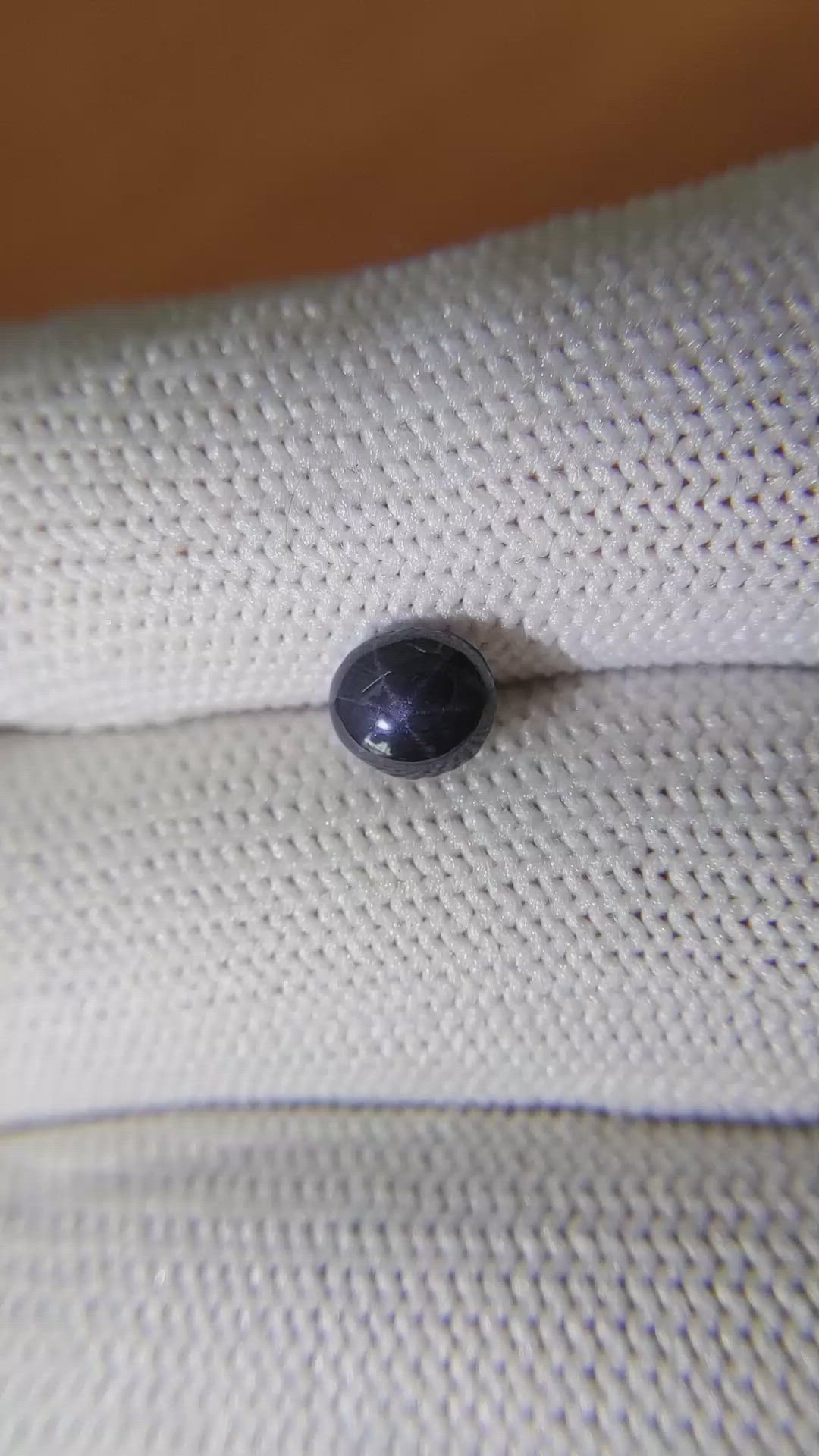 1.30 Ct. Greyish Blue Star Spinel from Ceylon (Sri Lanka) Size Video