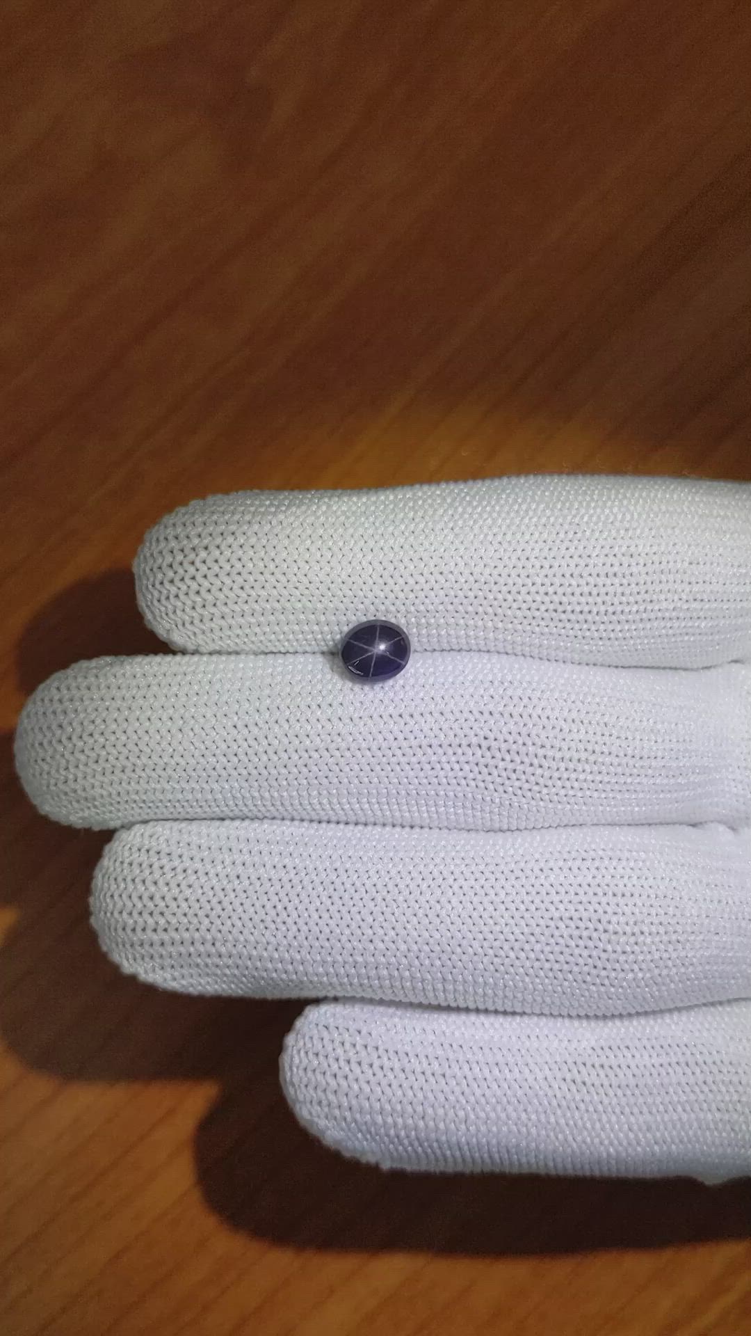 1.25 Ct. Purple Star Spinel from Ceylon (Sri Lanka) Size Video