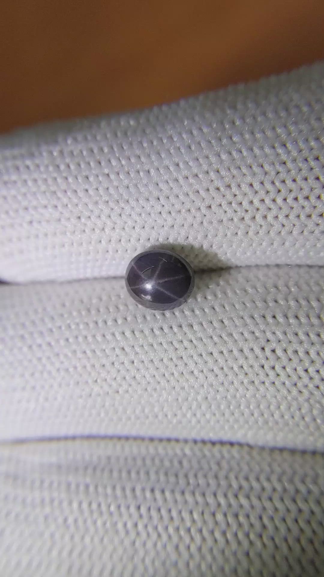 1.25 Ct. Purple Star Spinel from Ceylon (Sri Lanka) Size Video