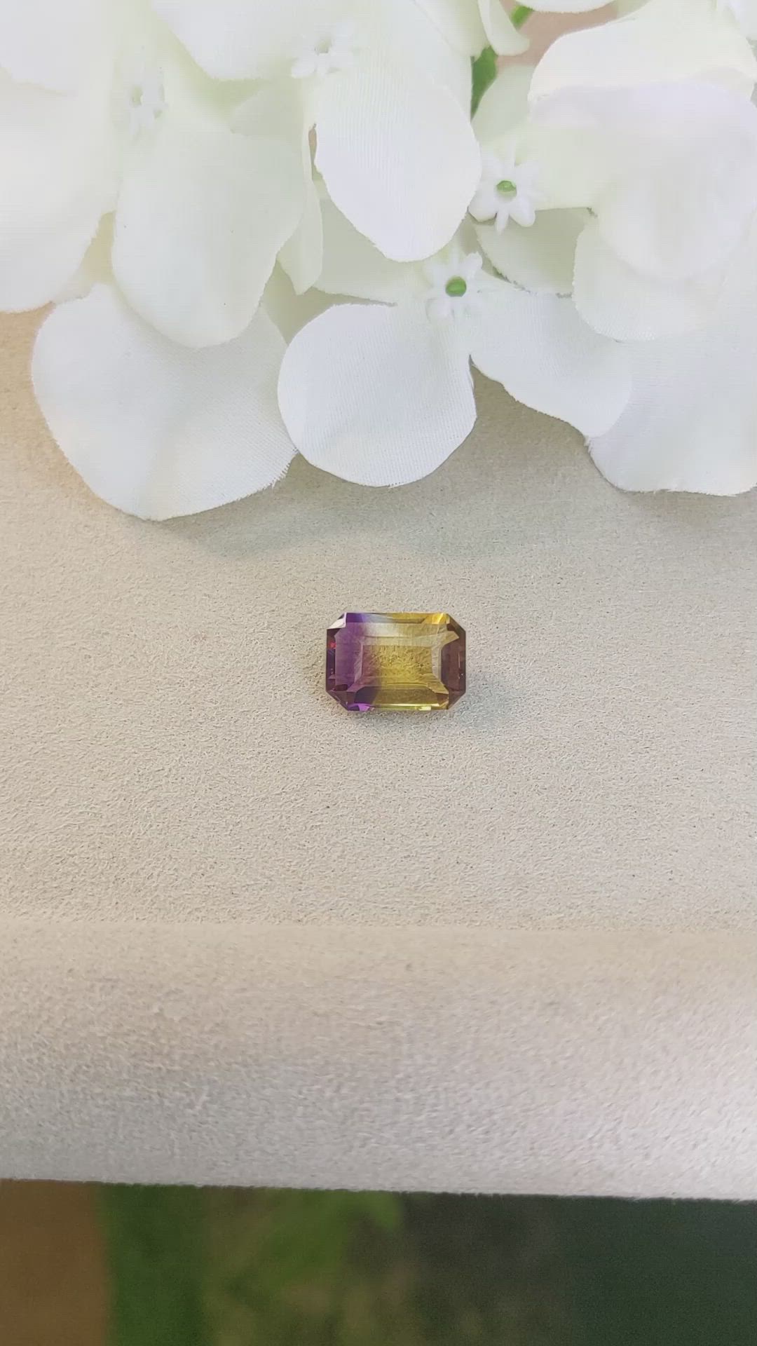 4.51 Ct. Ametrine from Ceylon (Sri Lanka) Size Video