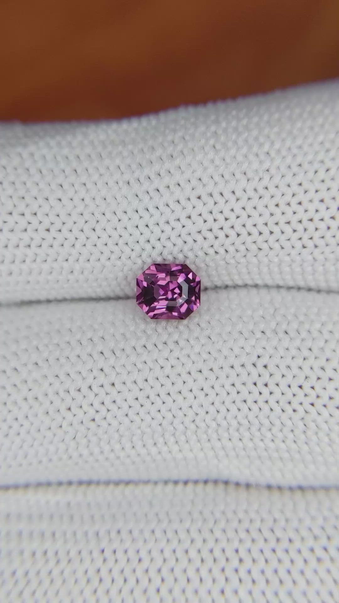 0.88 Ct. Rhodolite Garnet from Ceylon (Sri Lanka) Size Video