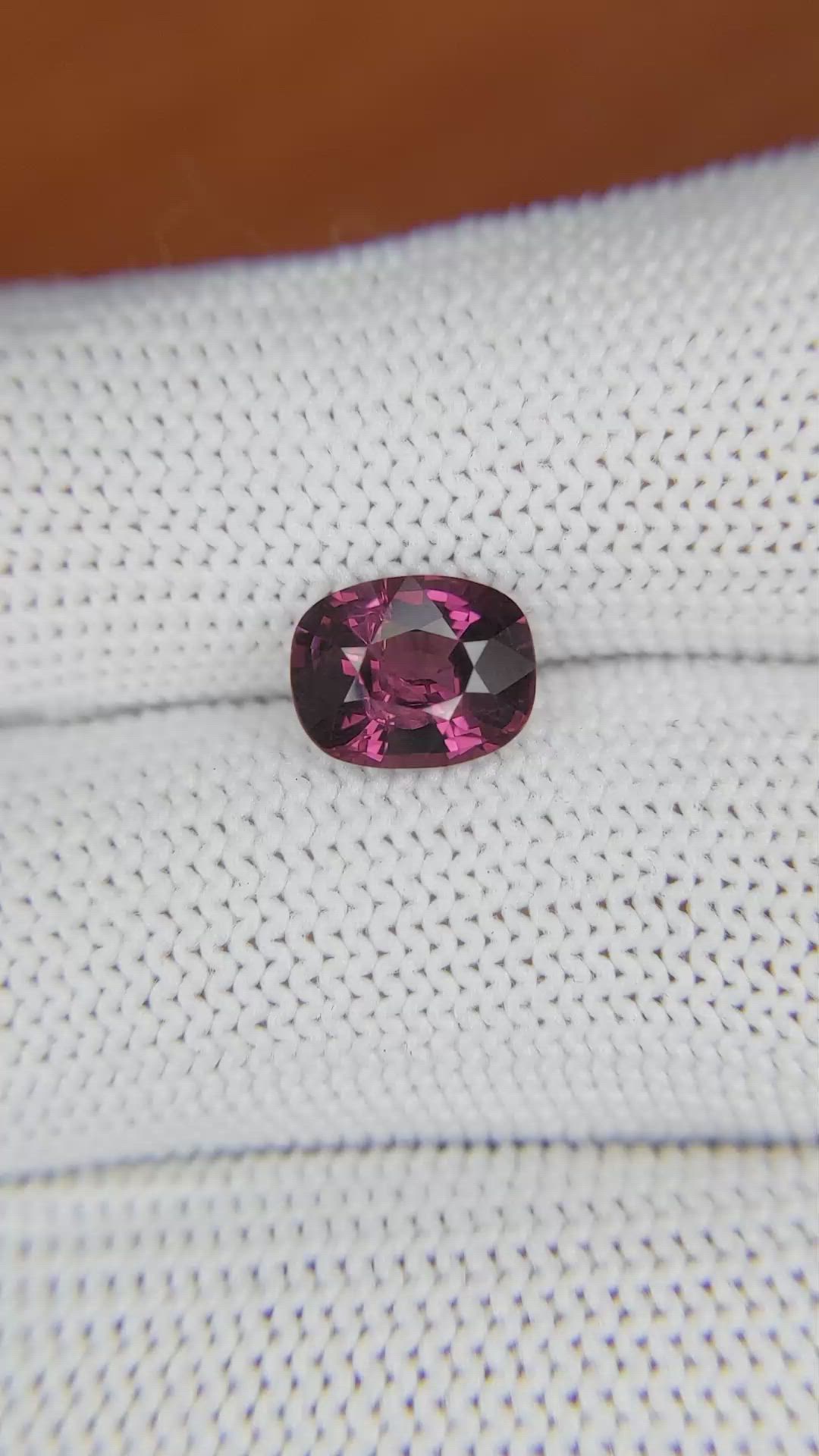 2.01 Ct. Rhodolite Garnet from Ceylon (Sri Lanka) Size Video