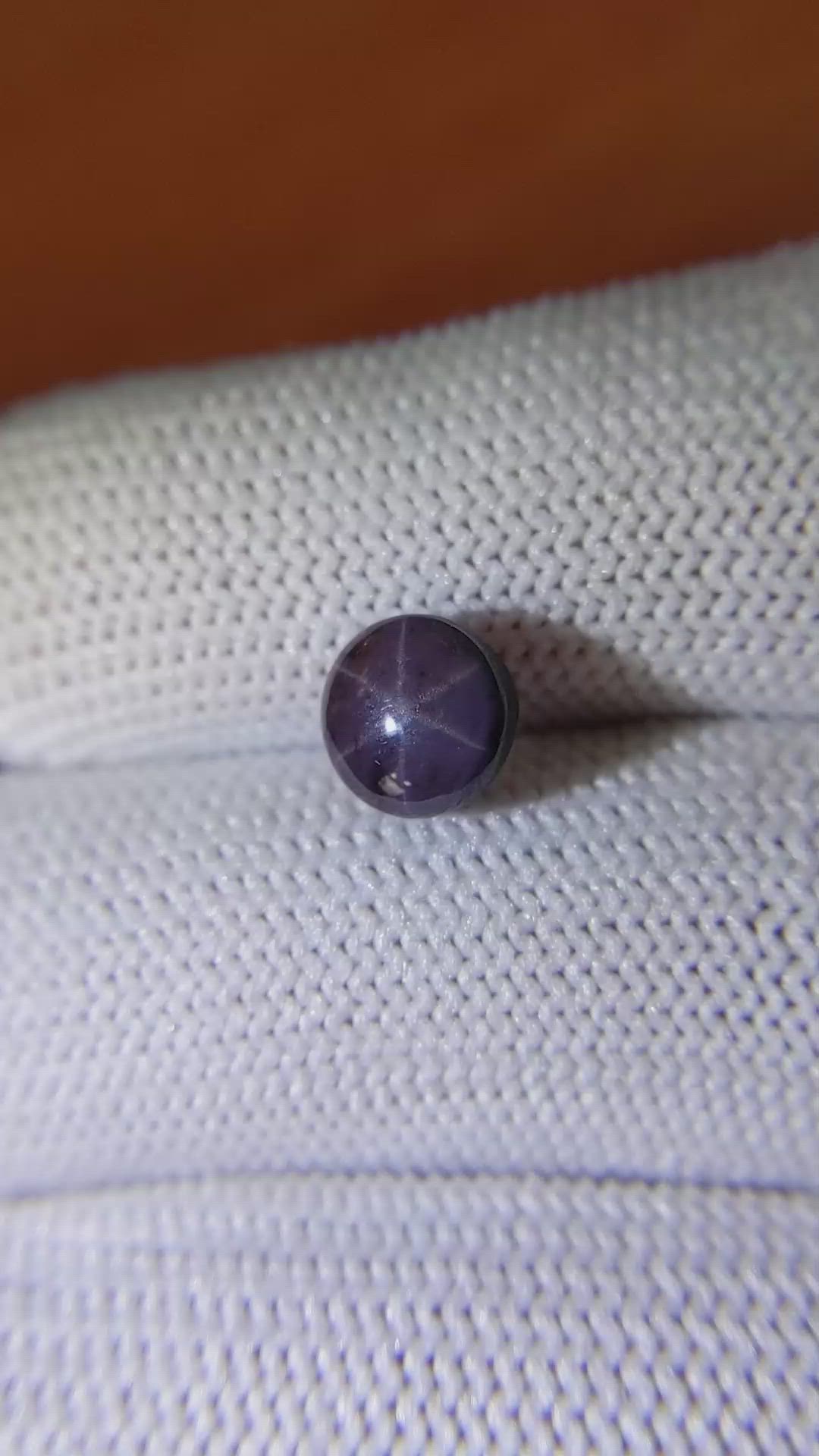 2.70 Ct. Purple Star Spinel from Ceylon (Sri Lanka) Size Video