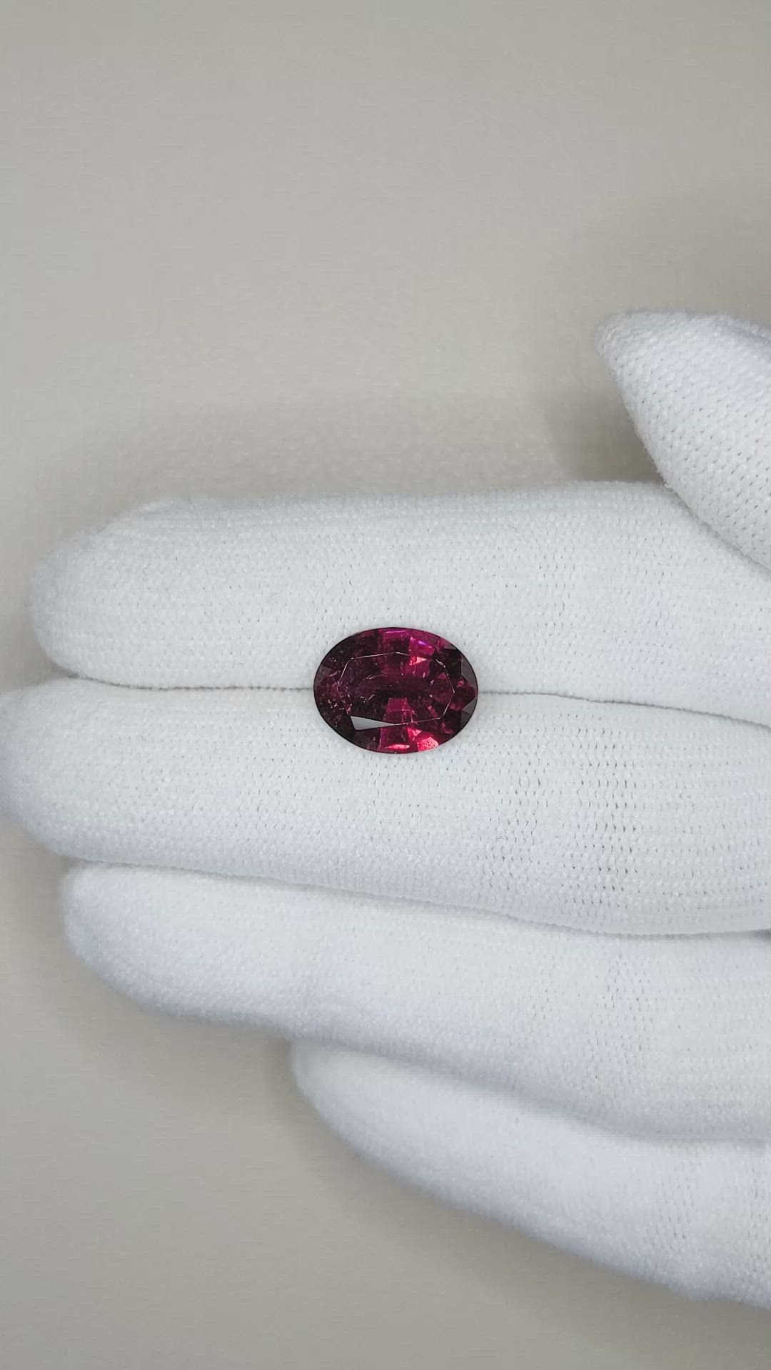 3.20 Ct. Rubellite Tourmaline from Brazil Size Video