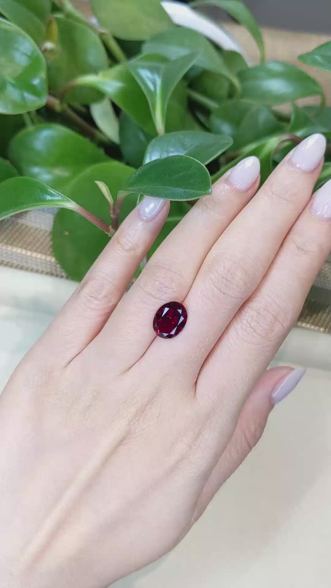 3.20 Ct. Rubellite Tourmaline from Brazil Size Video