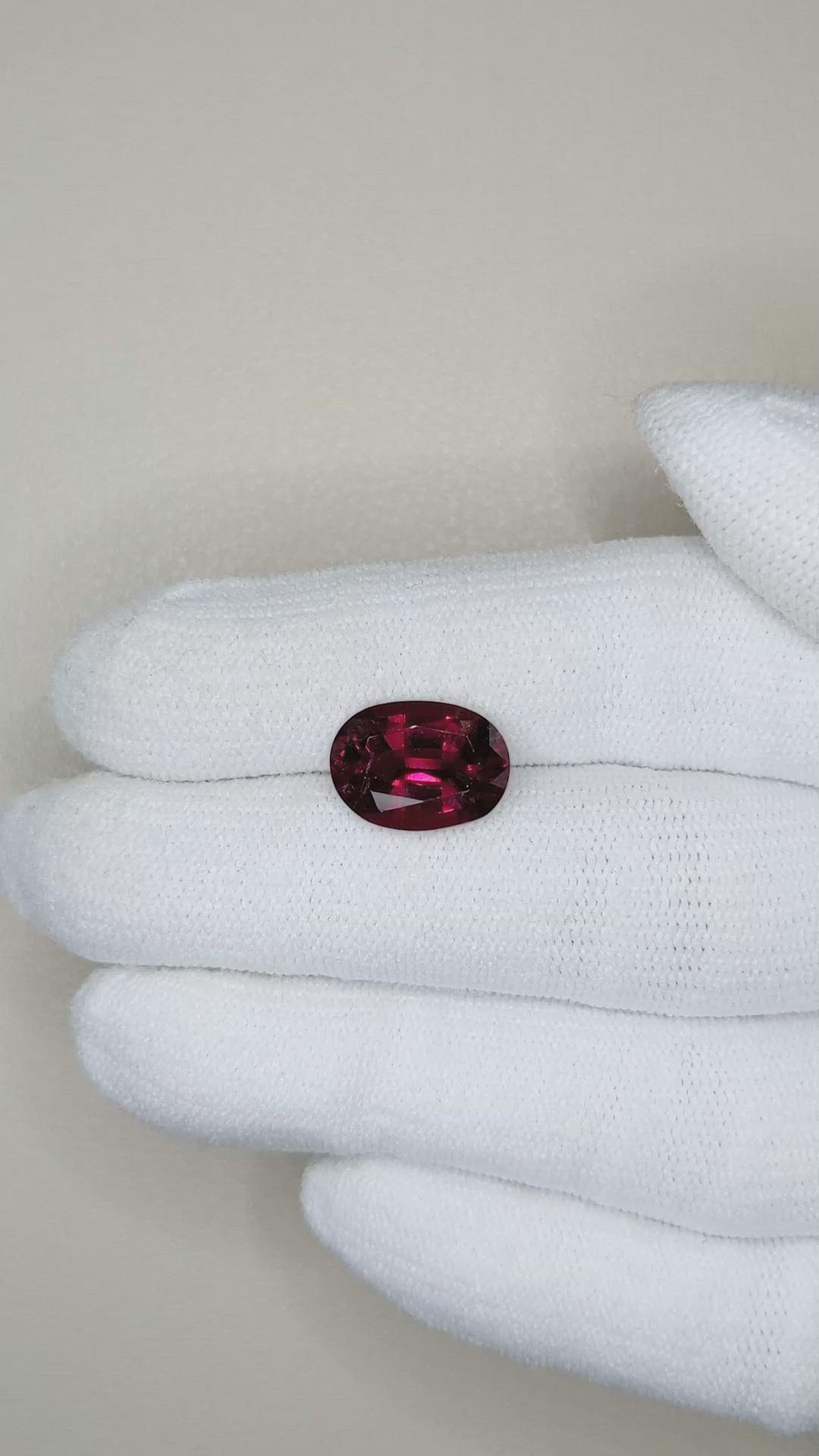 3.60 Ct. Rubellite Tourmaline from Brazil Size Video