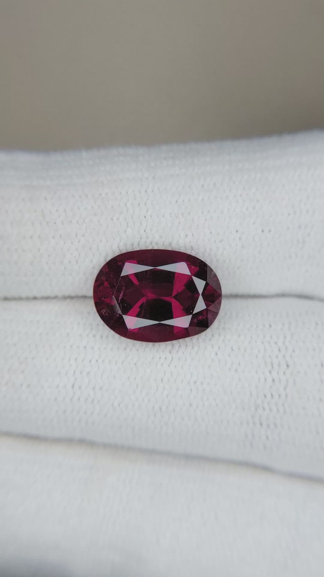 3.60 Ct. Rubellite Tourmaline from Brazil Size Video