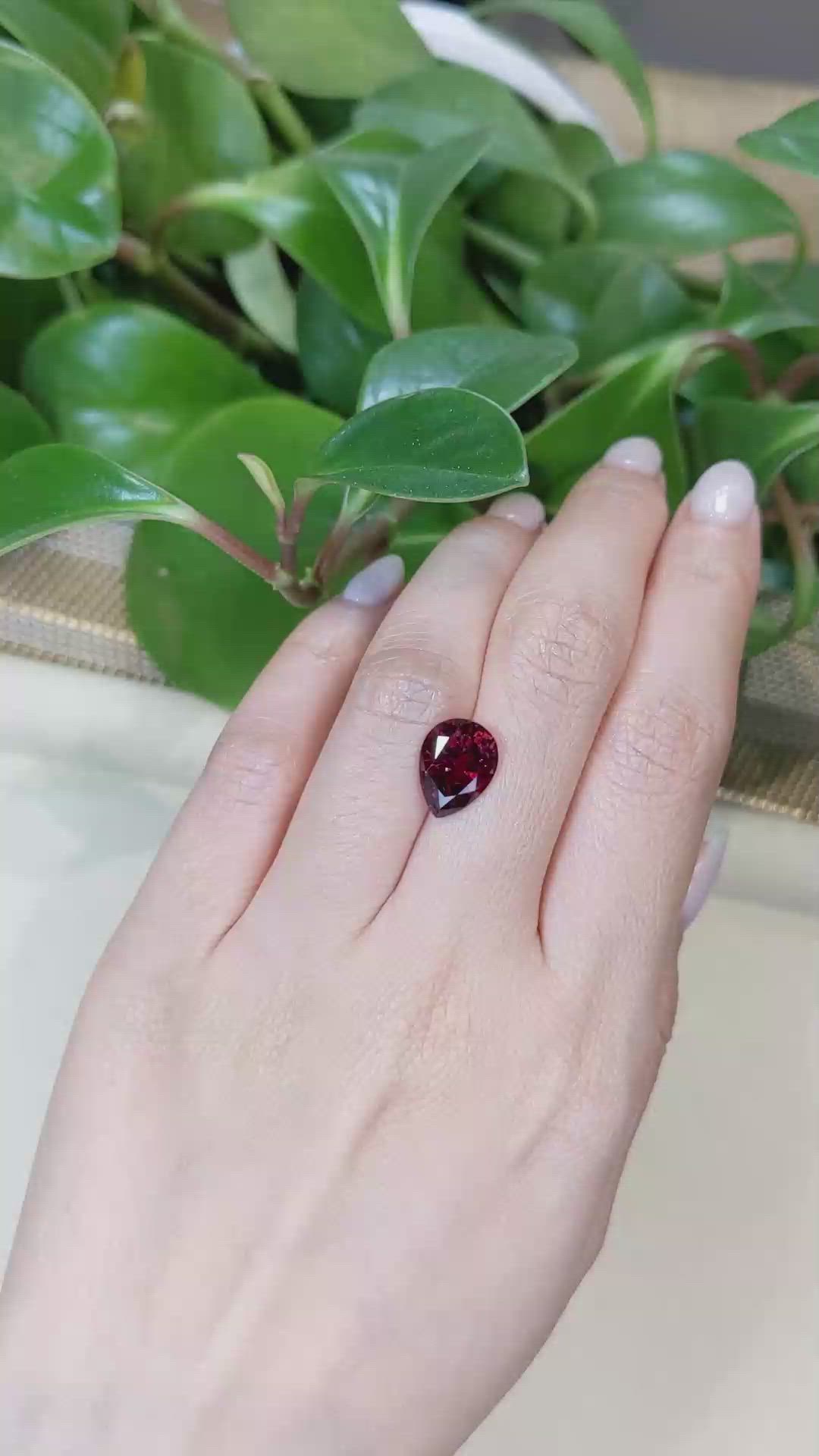 3.50 Ct. Rubellite Tourmaline from Brazil Size Video