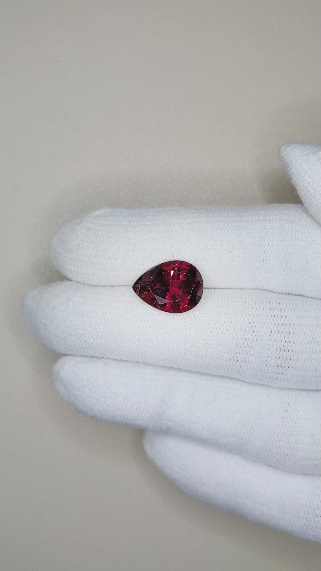 3.50 Ct. Rubellite Tourmaline from Brazil Size Video