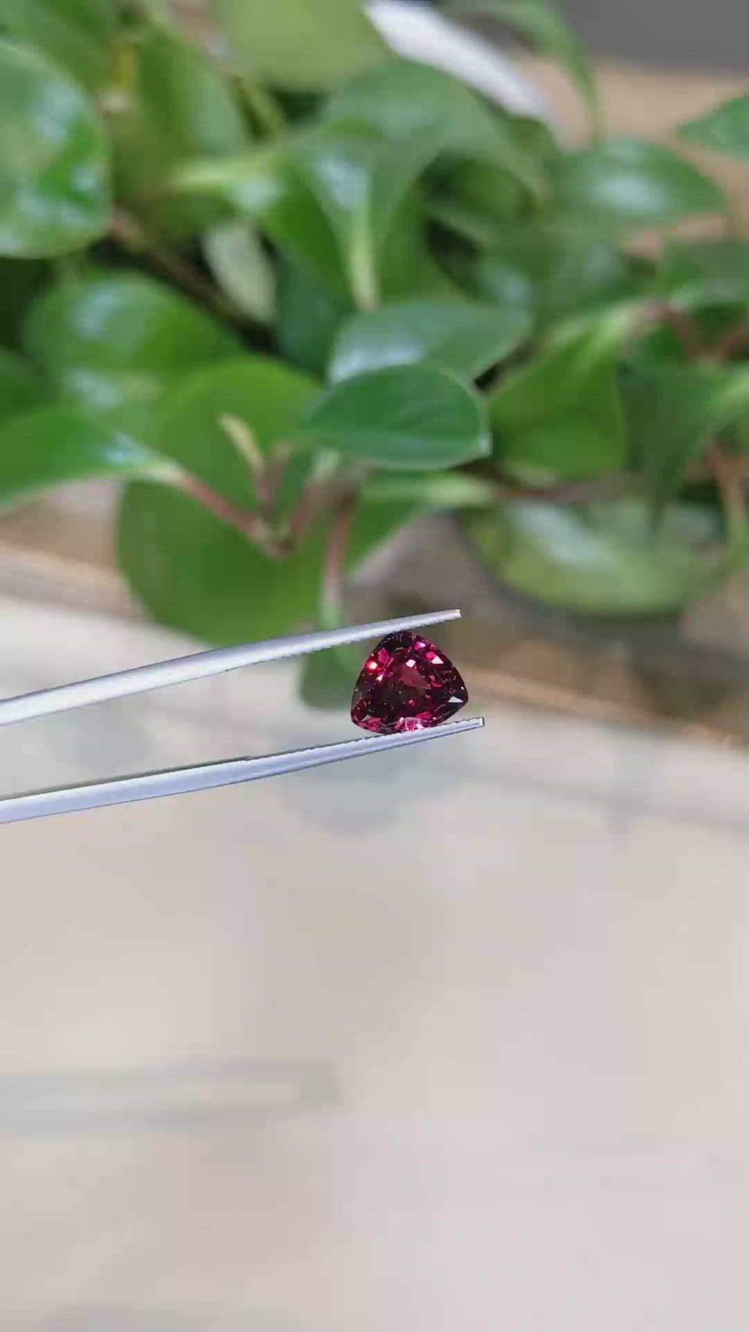 2.92 Ct. Rubellite Tourmaline from Brazil Size Video