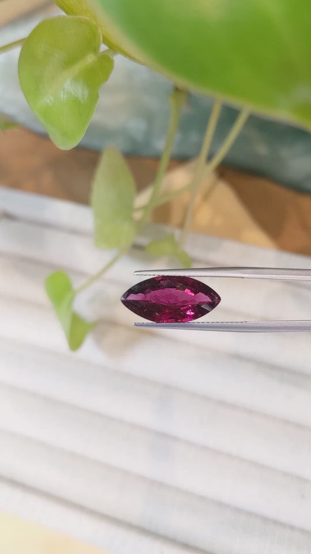 4.82 Ct. Rubellite Tourmaline from Brazil Size Video
