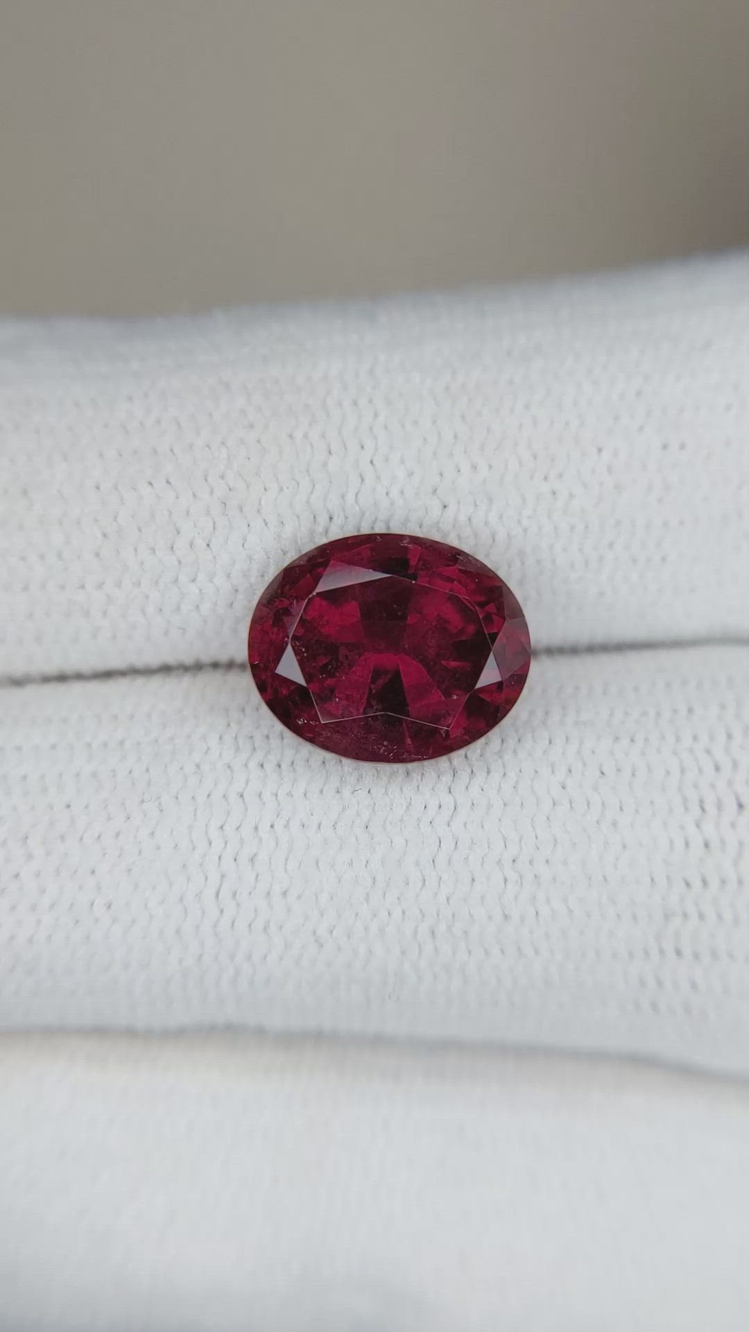 3.15 Ct. Rubellite Tourmaline from Brazil Size Video
