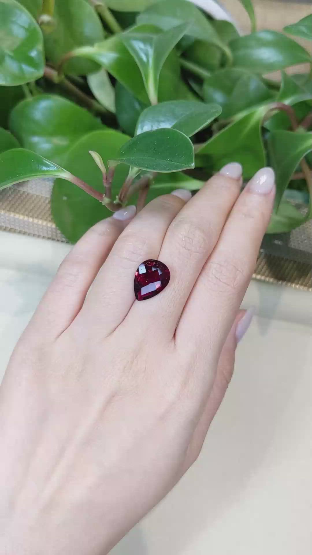 5.84 Ct. Rubellite Tourmaline from Brazil Size Video