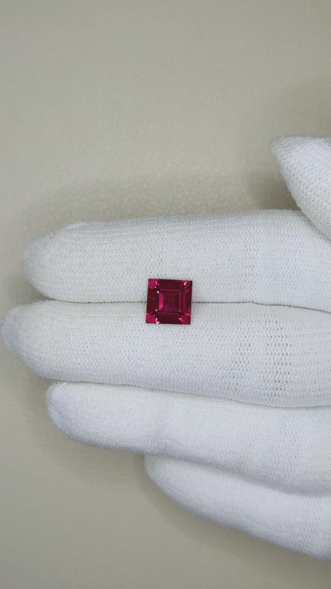 2.13 Ct. Rubellite Tourmaline from Brazil Size Video