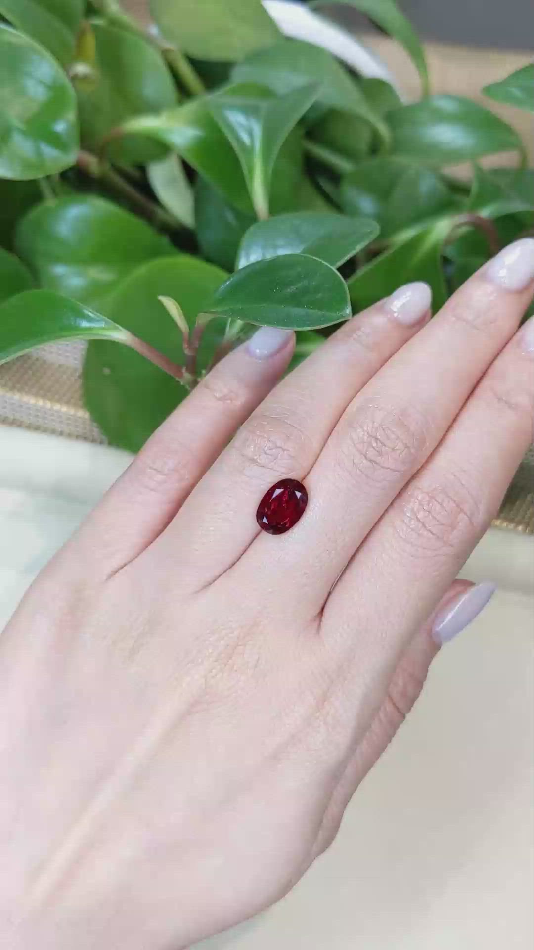 2.91 Ct. Rubellite Tourmaline from Brazil Size Video