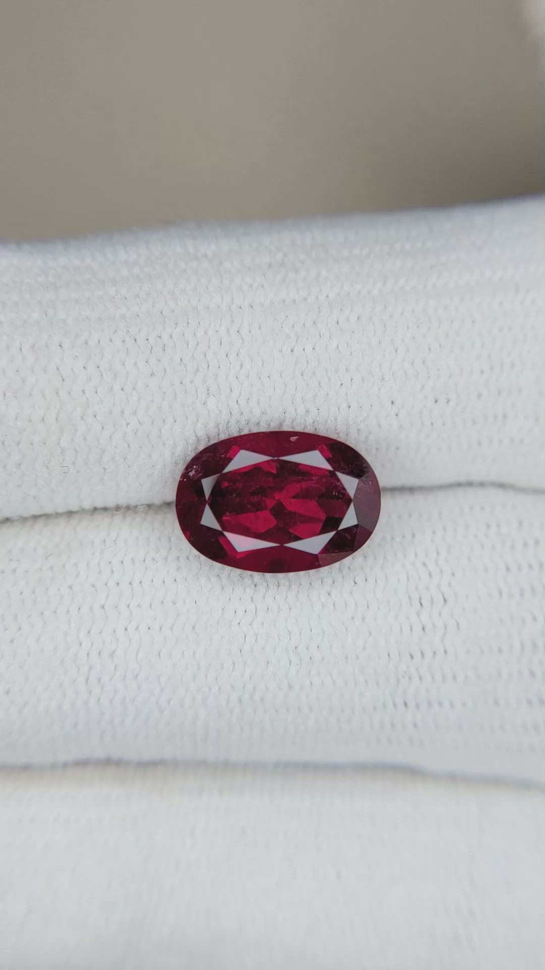 2.91 Ct. Rubellite Tourmaline from Brazil Size Video
