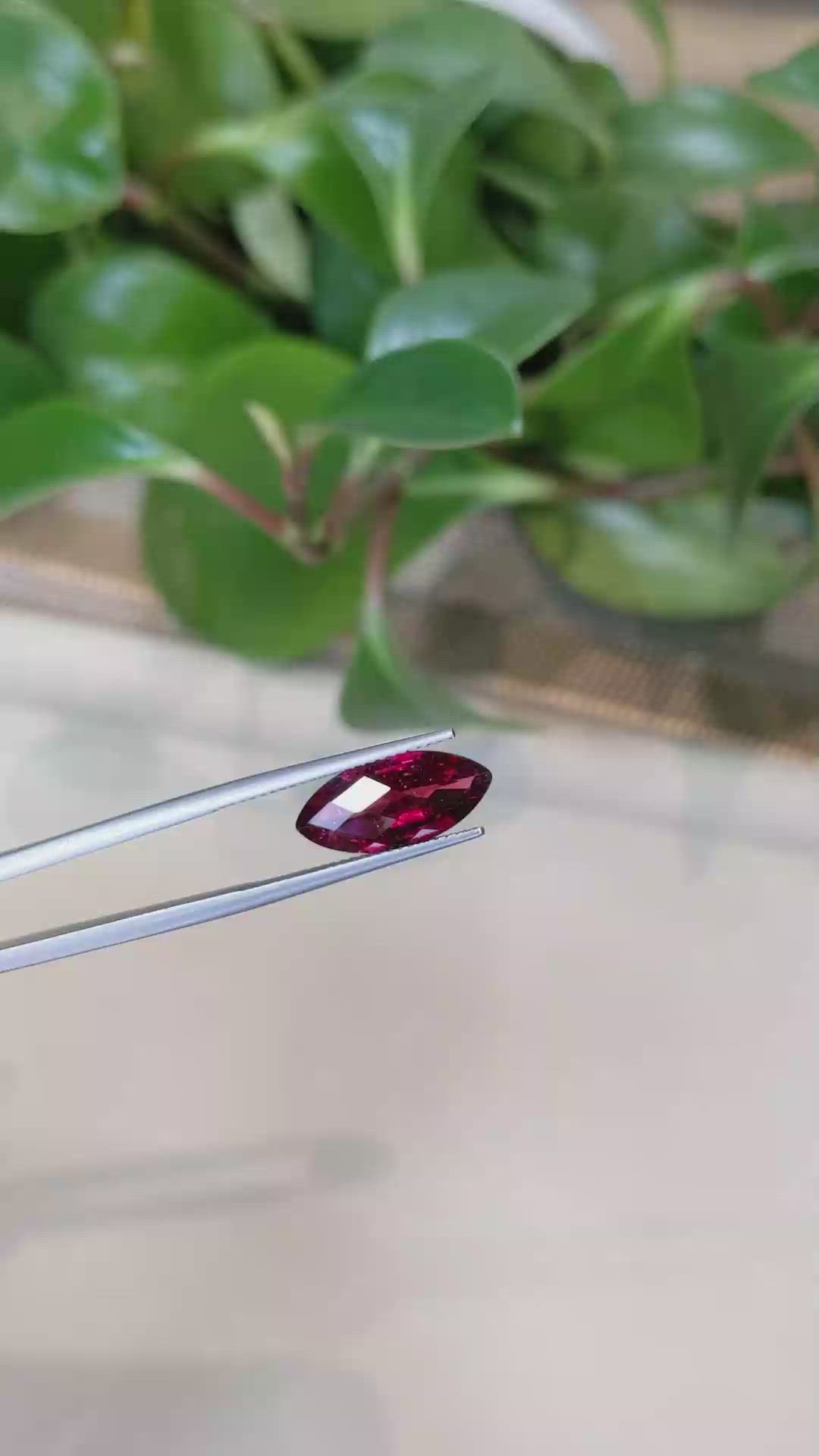 3.21 Ct. Rubellite Tourmaline from Brazil Size Video